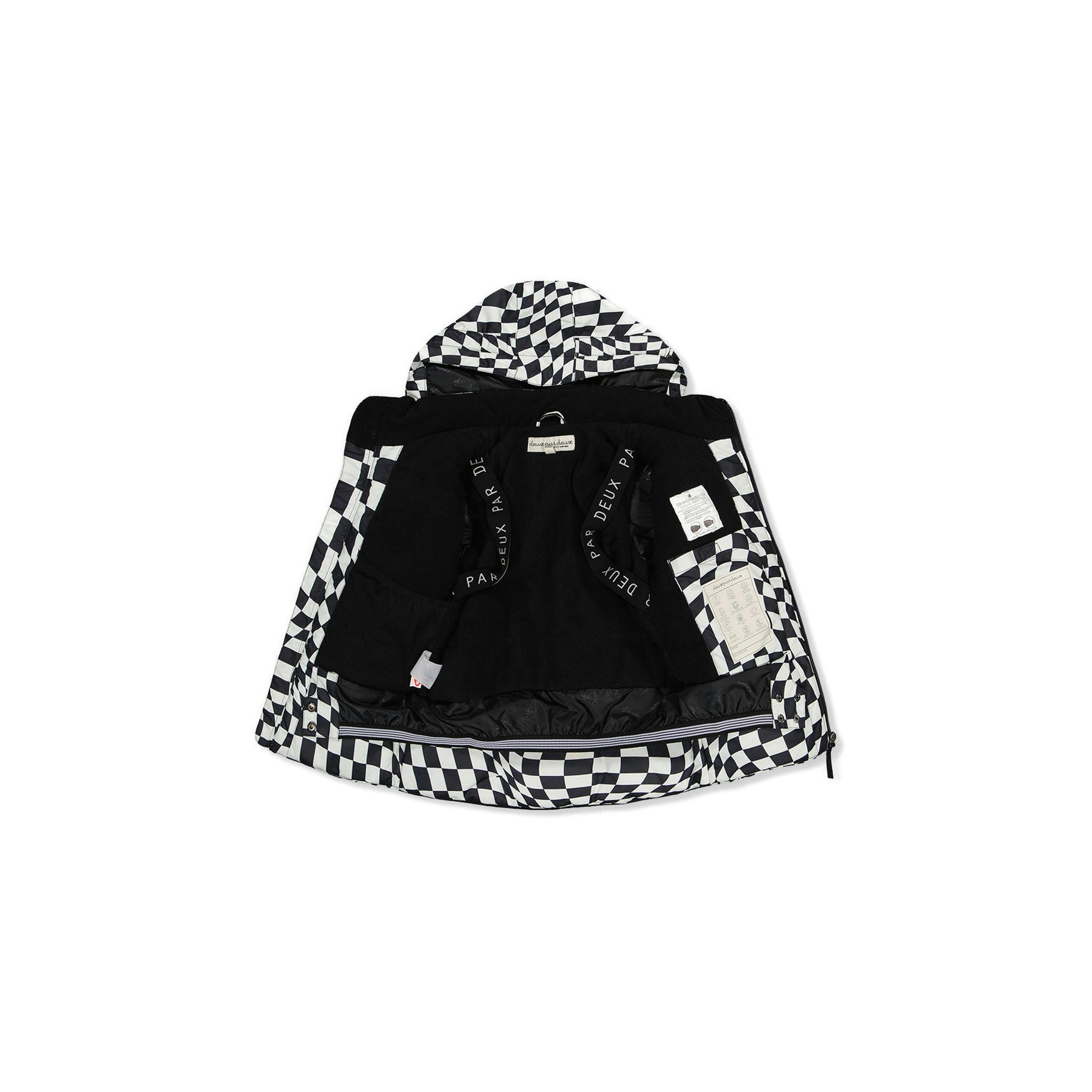 Two Piece Teknik Snowsuit White Checkered Print , view 6 of 6