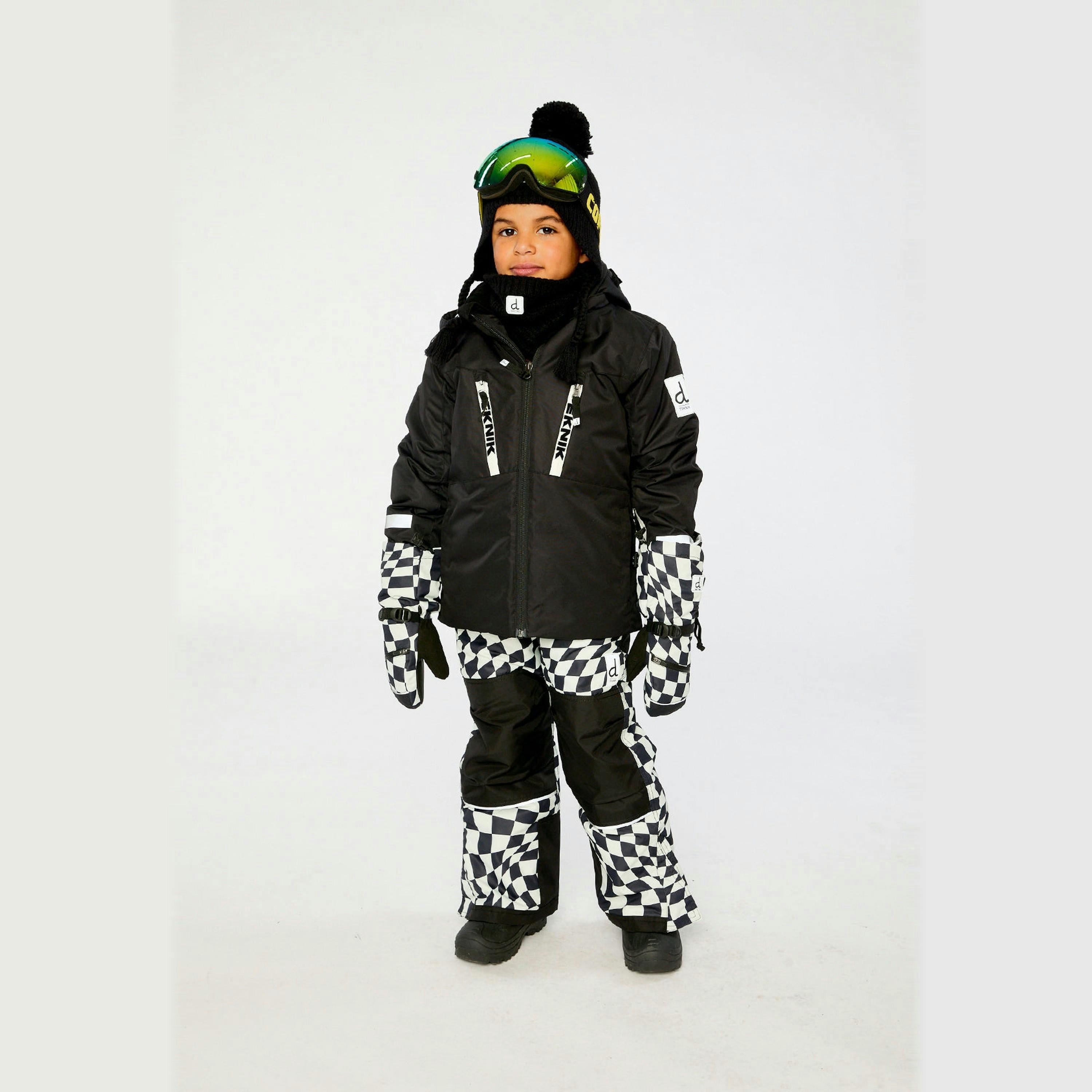 Two Piece Teknik Snowsuit Black And White , view 2 of 6