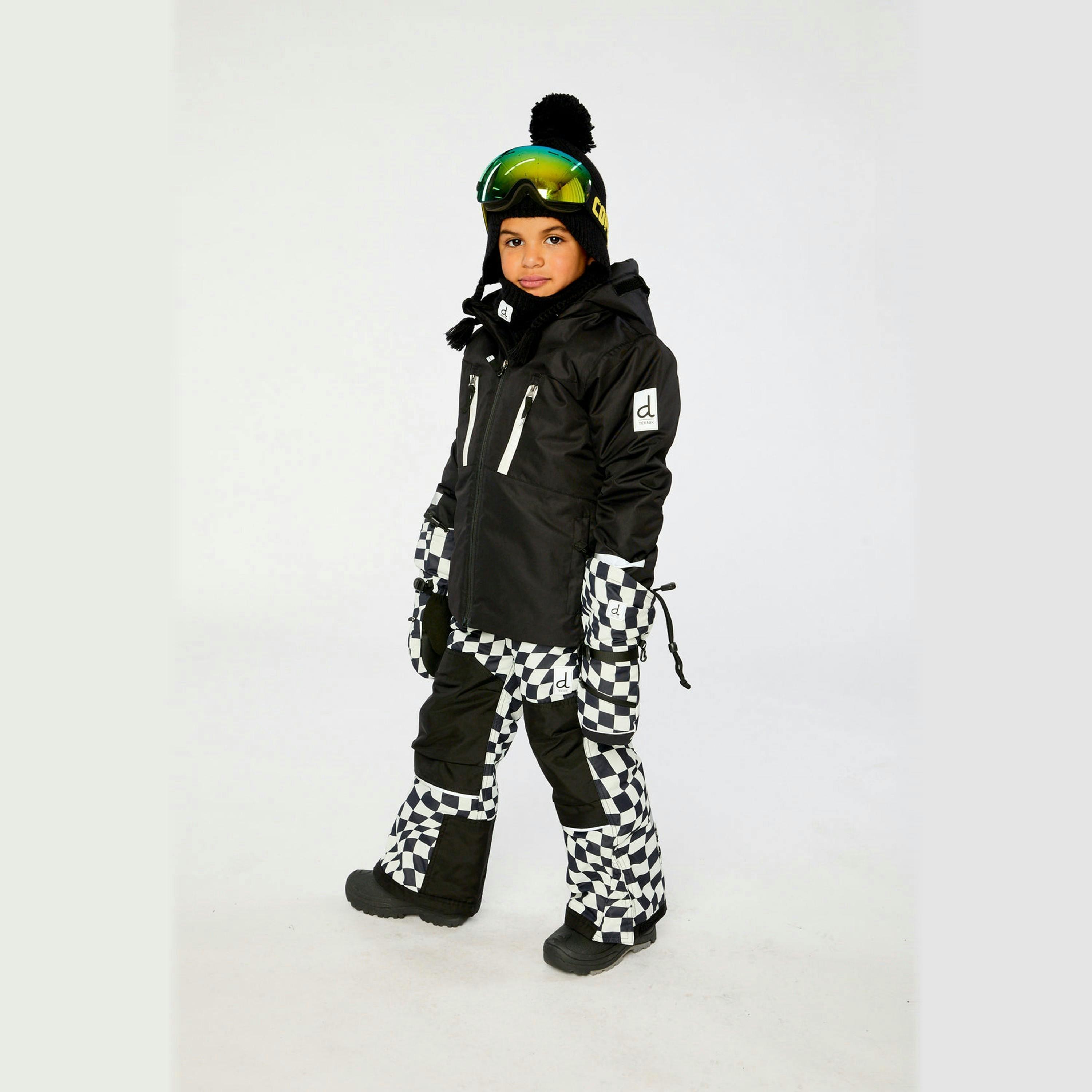 Two Piece Teknik Snowsuit Black And White , view 3 of 6