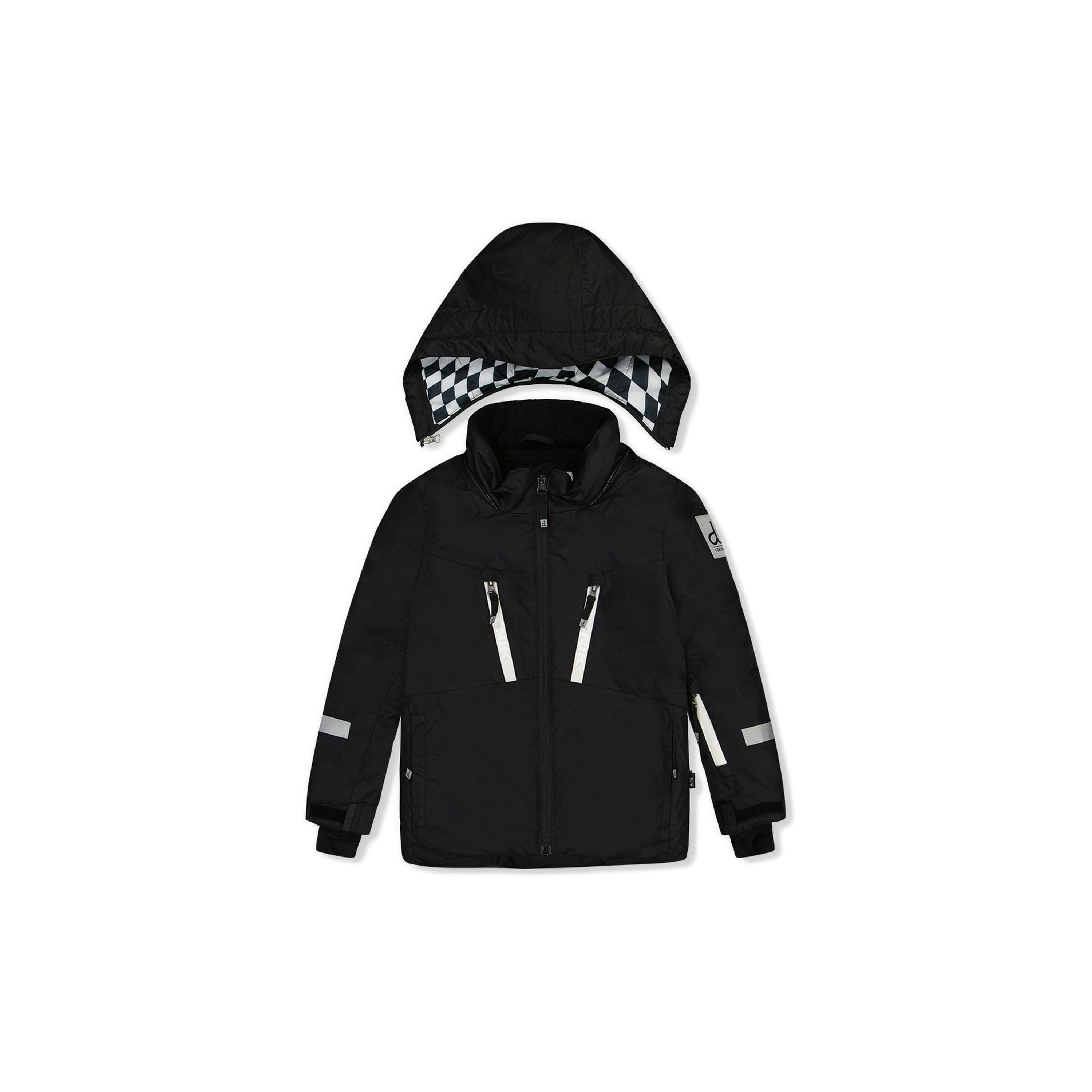 Two Piece Teknik Snowsuit Black And White , view 4 of 6
