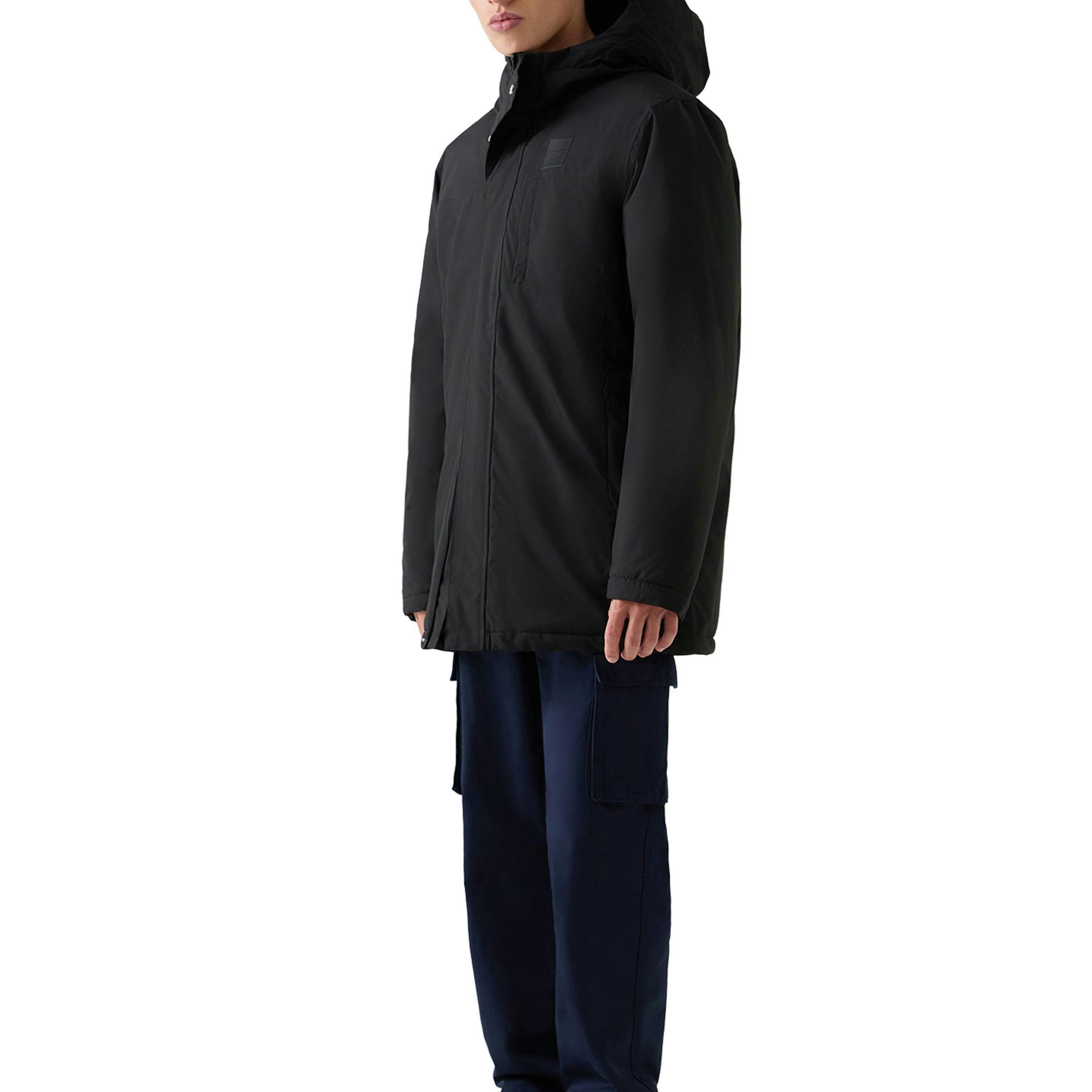 Colby Mid Thigh Padded Jacket - Black , view 4 of 5