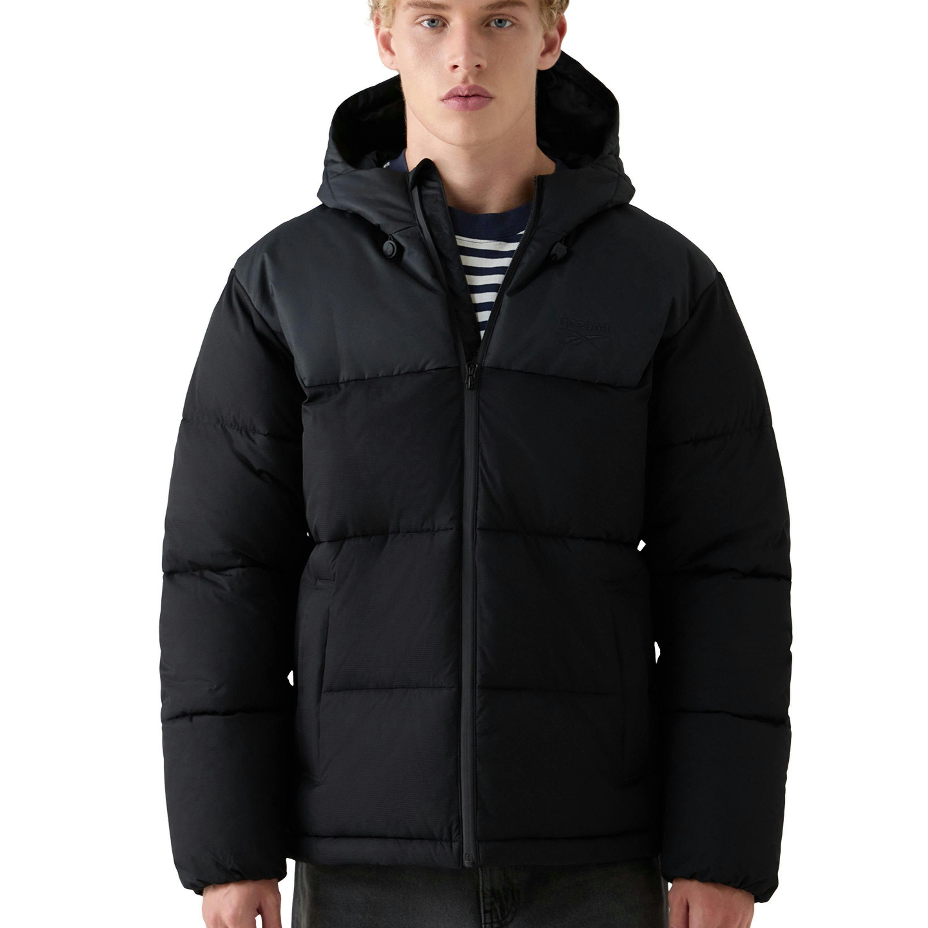 Erling Hooded Puffer Jacket - Black , view 1 of 5