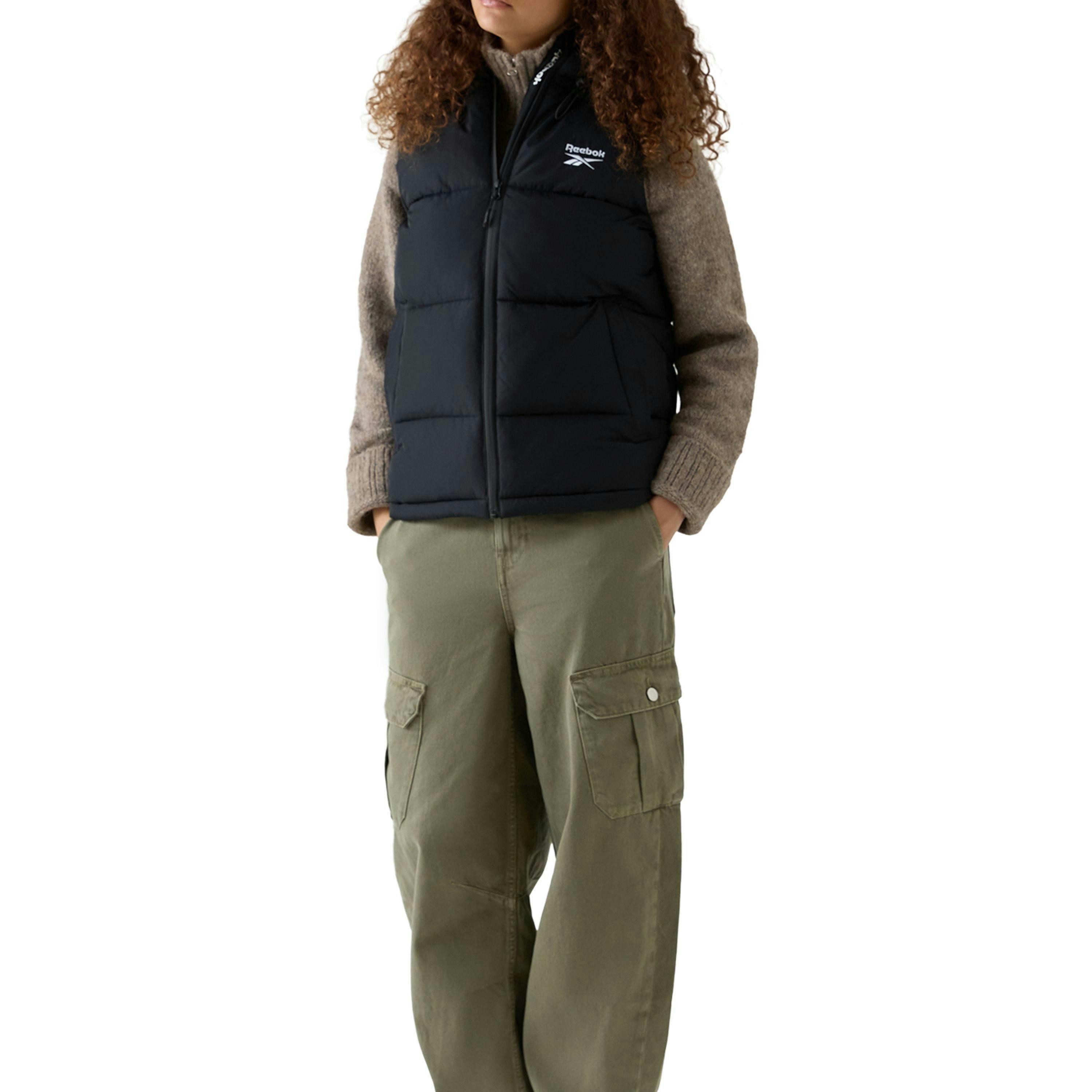 Rayna Hooded Puffer Gilet - Black , view 4 of 5