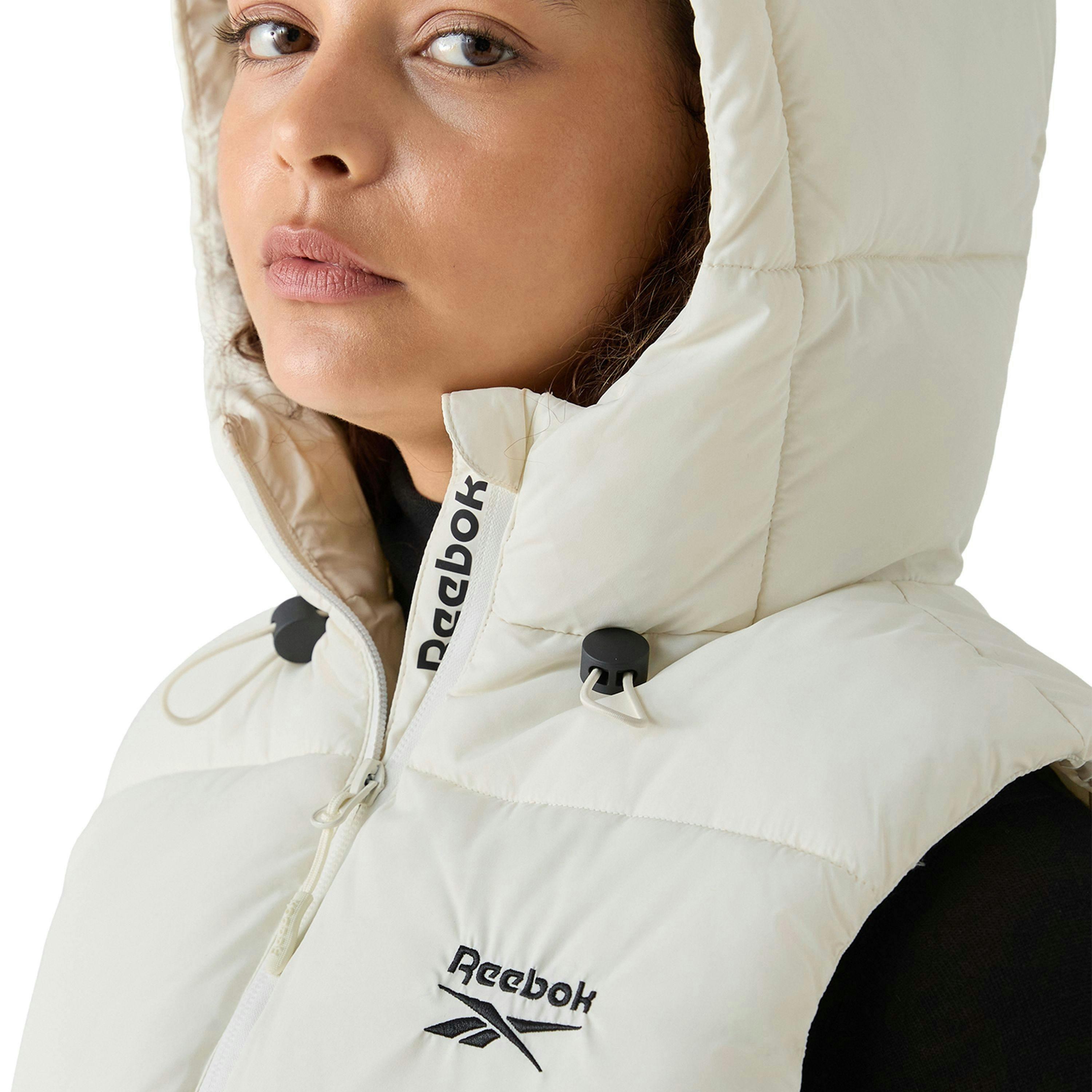 Rayna Hooded Puffer Gilet - Chalk , view 3 of 5