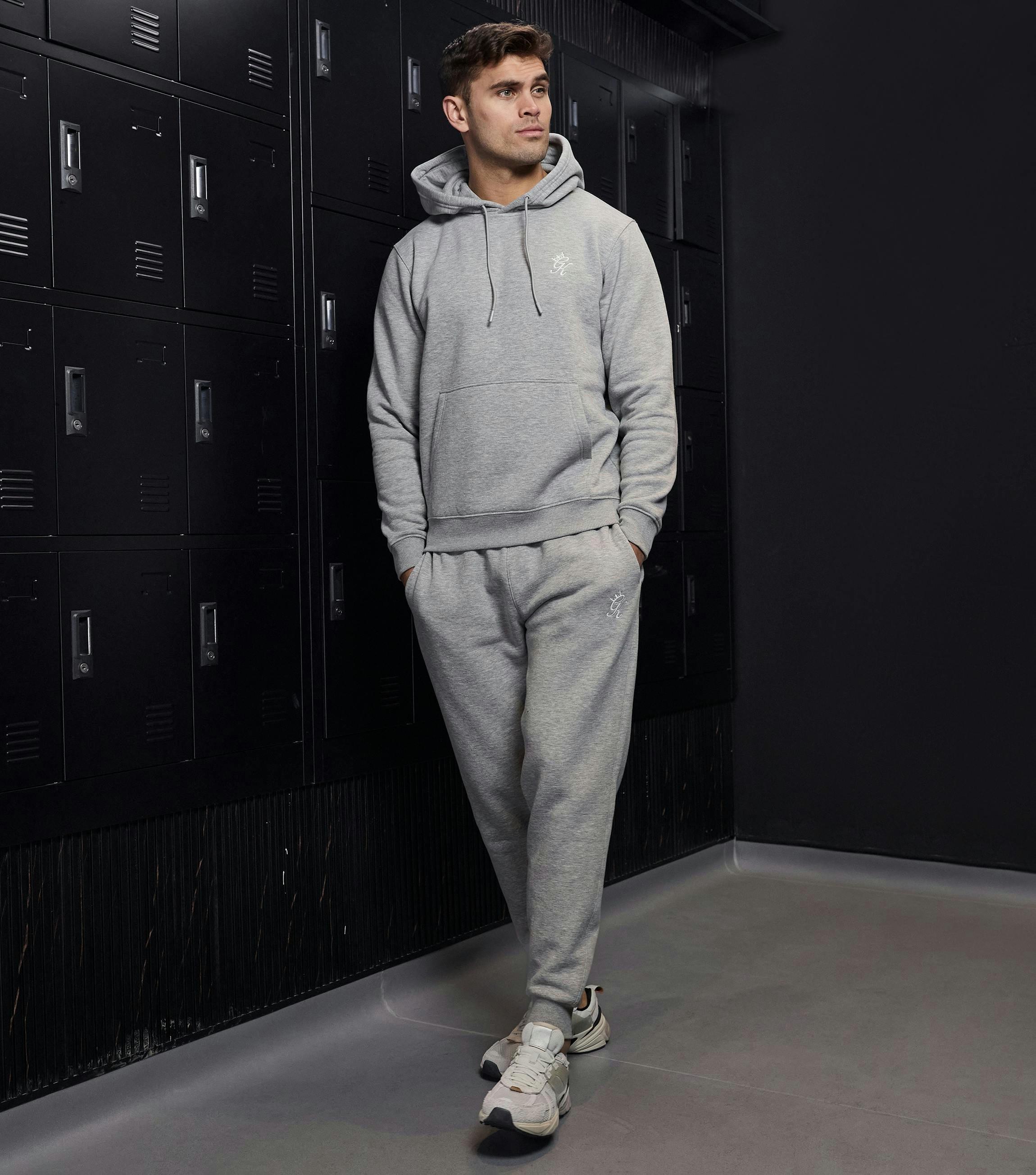 Gym King Fundamental Fleece Jogger - Grey Marl , view 4 of 4