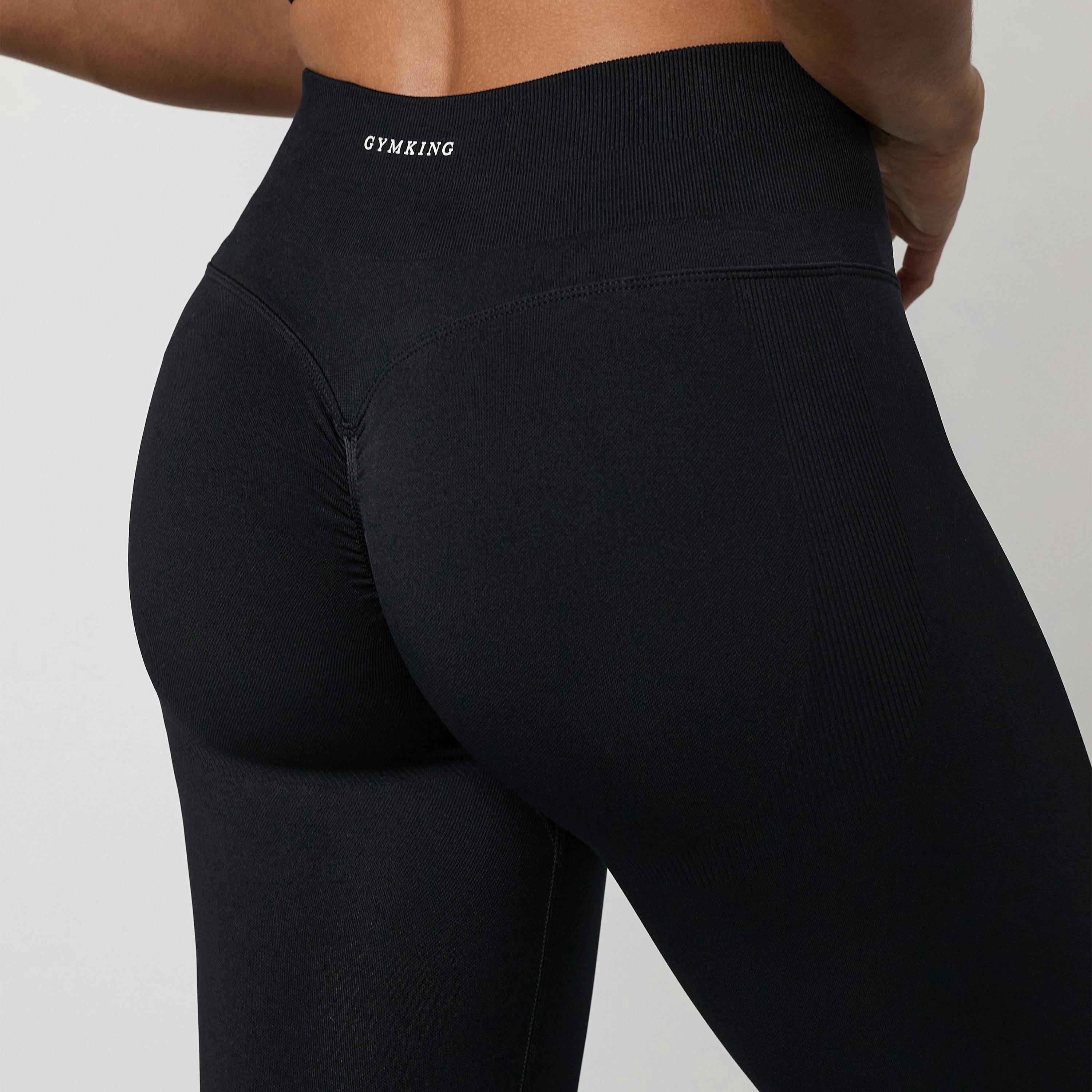 Gym King Sculpt Seamless Legging - Black , view 4 of 6