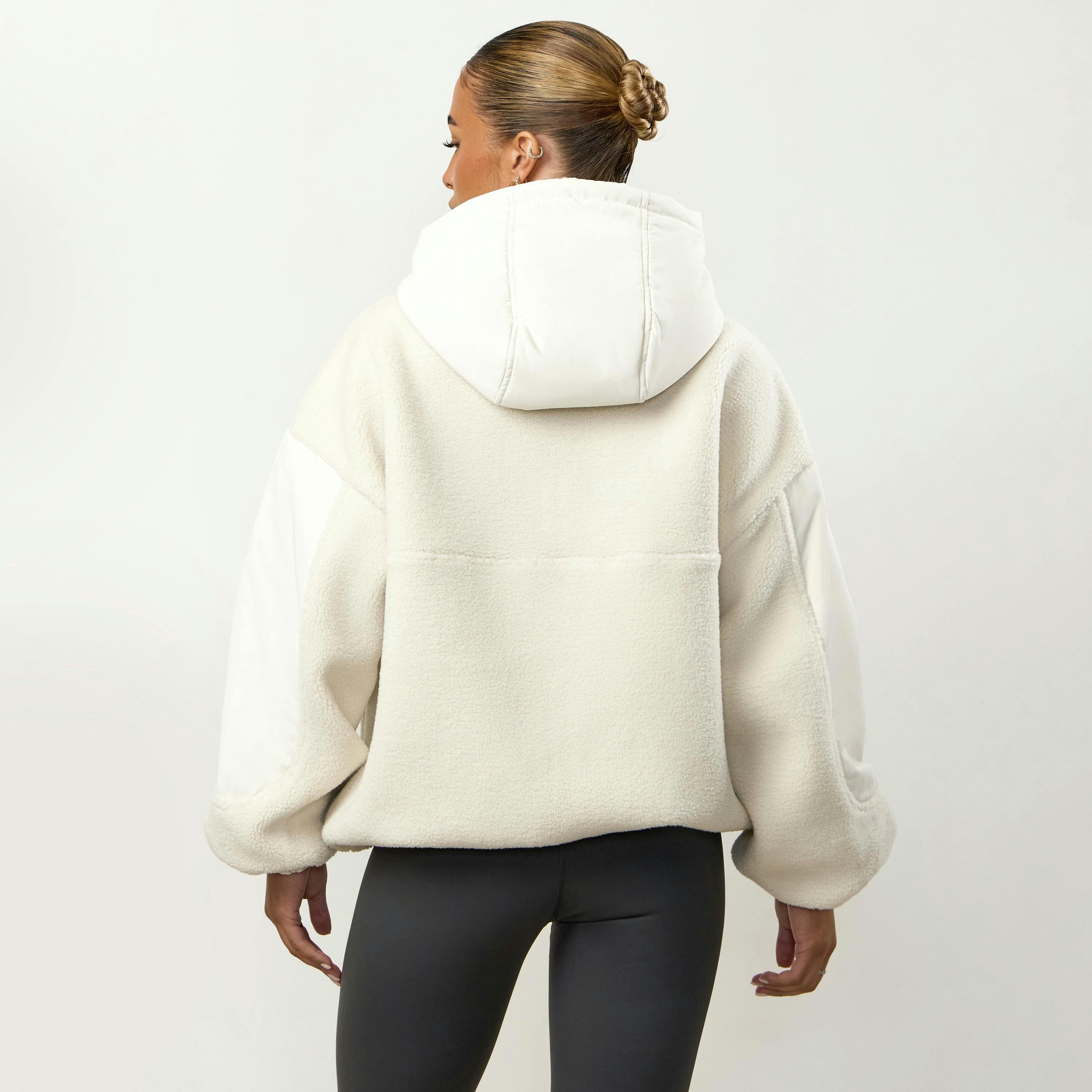 Gym King Borg/Woven Jacket - Cream , view 2 of 6