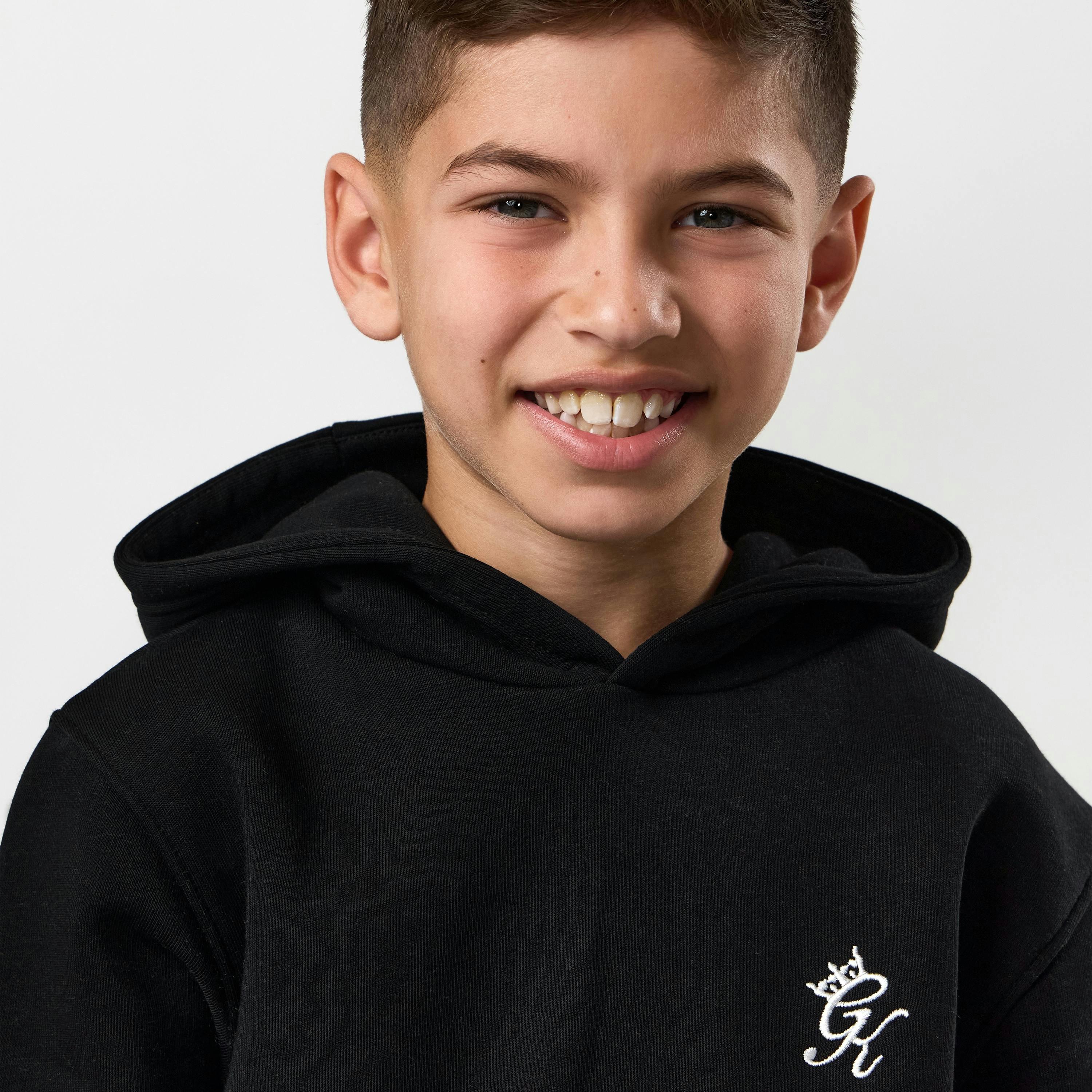 Gym King Kids Fundamental Hoodie - Black , view 3 of 6