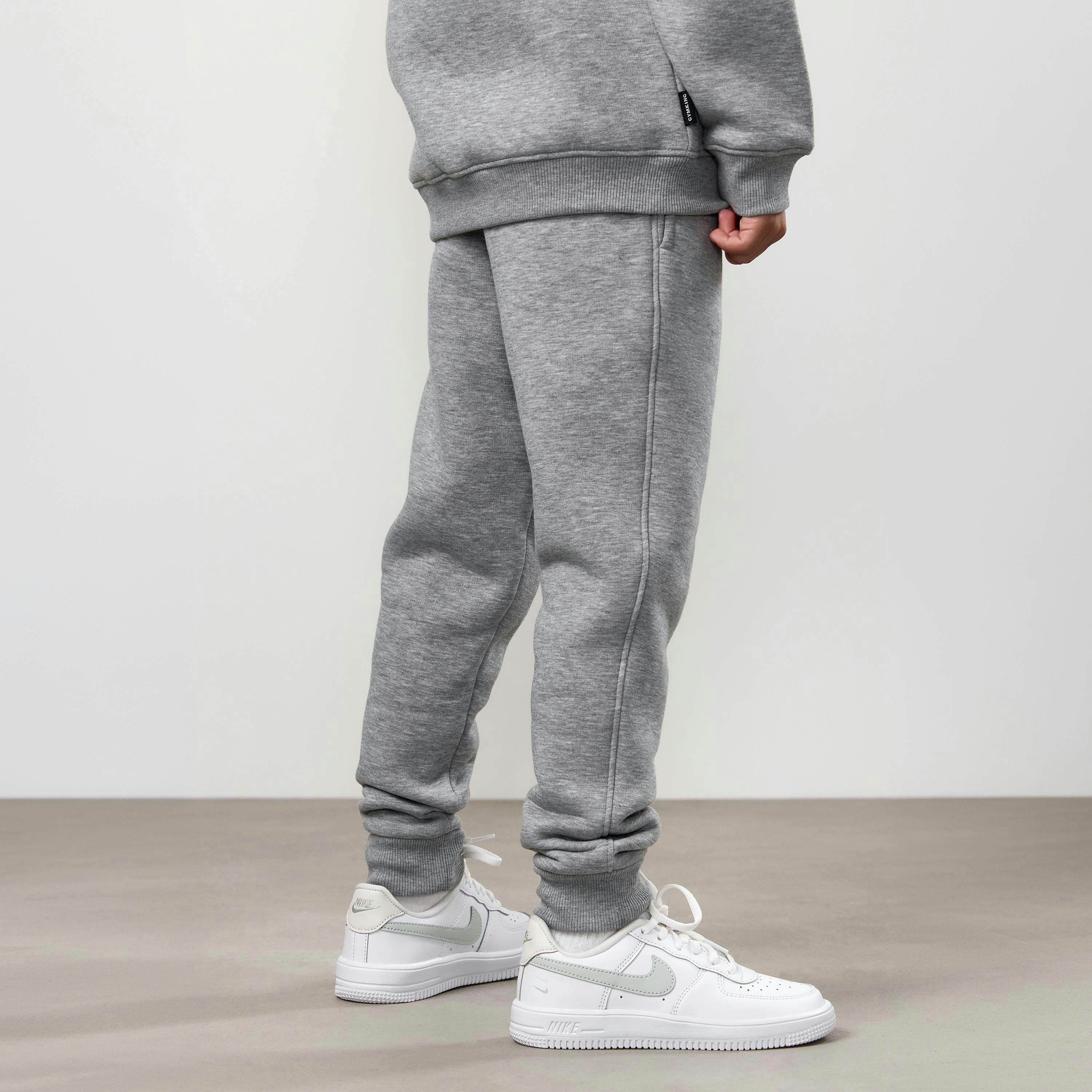 Gym King Kids Fundamental Jogger - Grey Marl , view 2 of 6