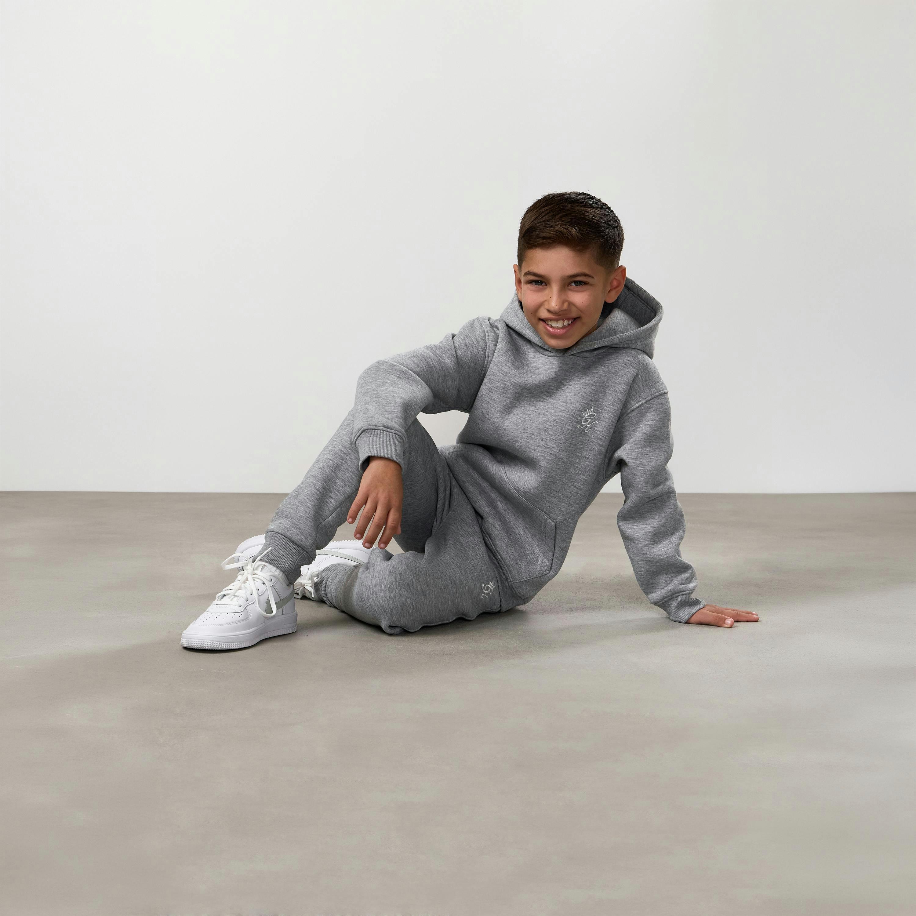 Gym King Kids Fundamental Jogger - Grey Marl , view 5 of 6