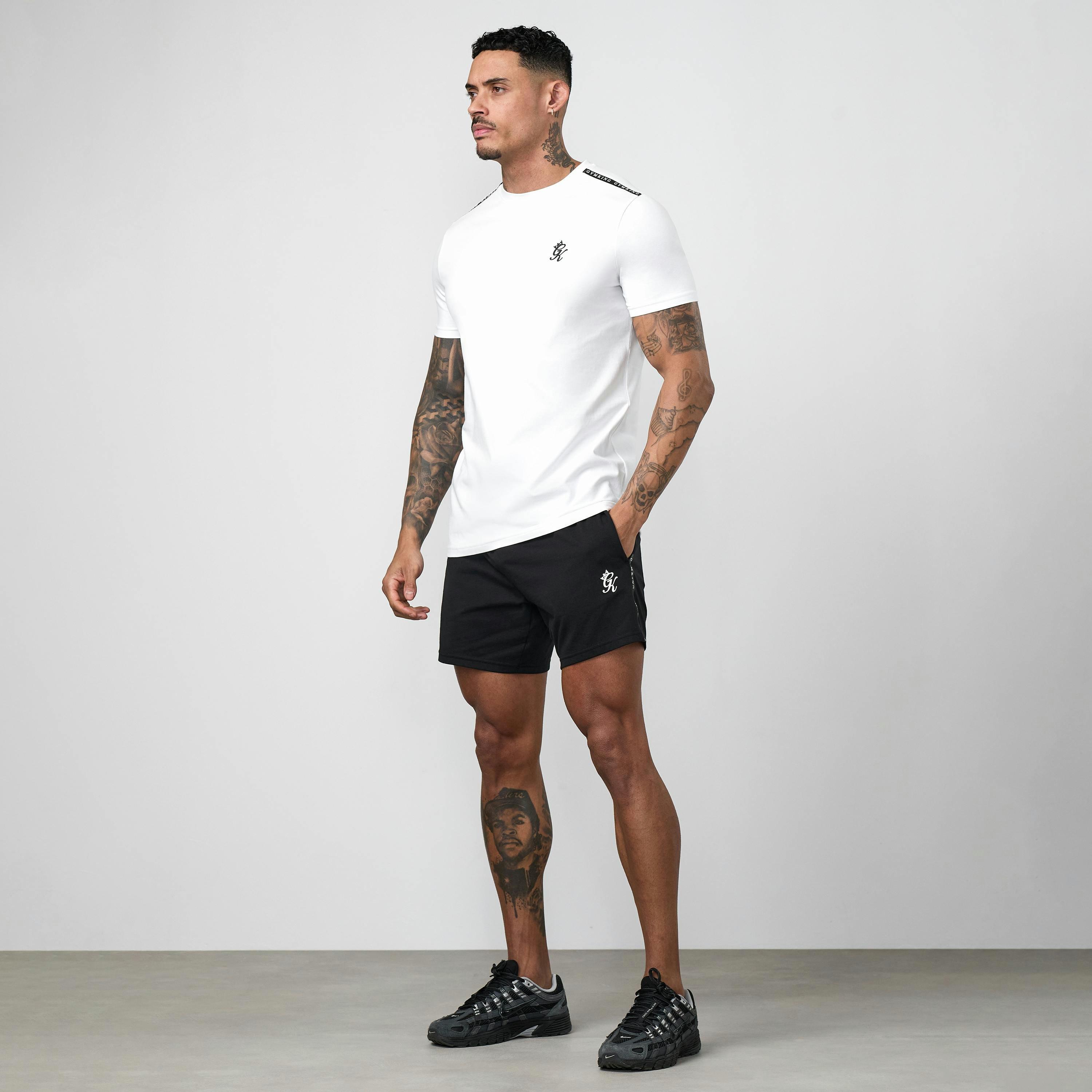Gym King Taped Jersey Tee - White , view 3 of 6