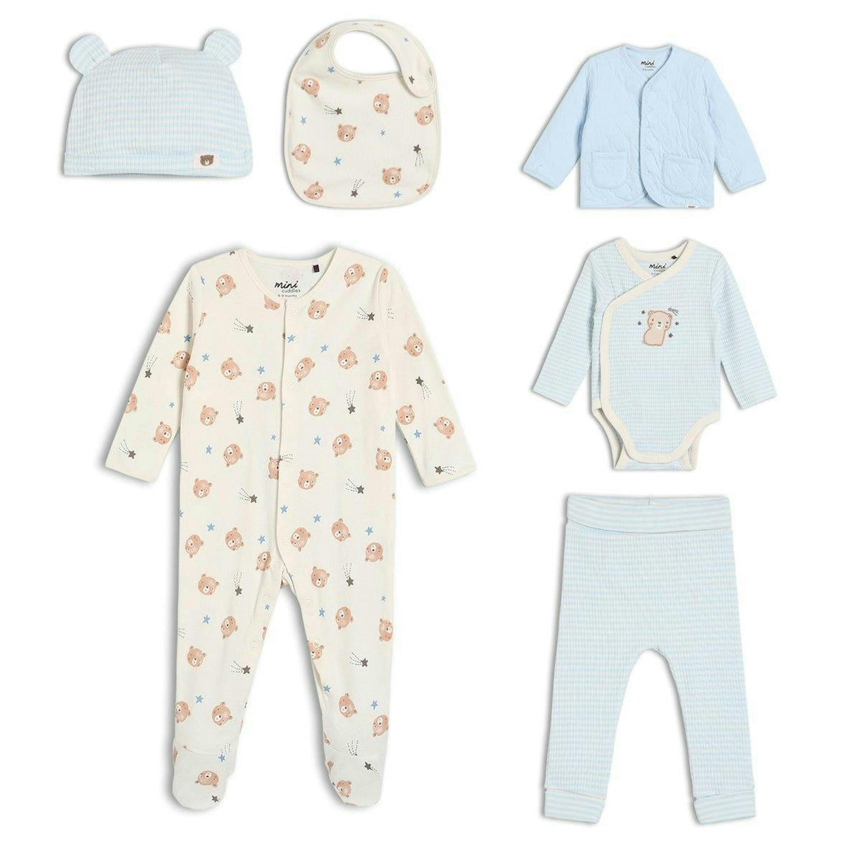Baby Boys 6pc Essentials Gift Set, Multicolour , view 1 of 1