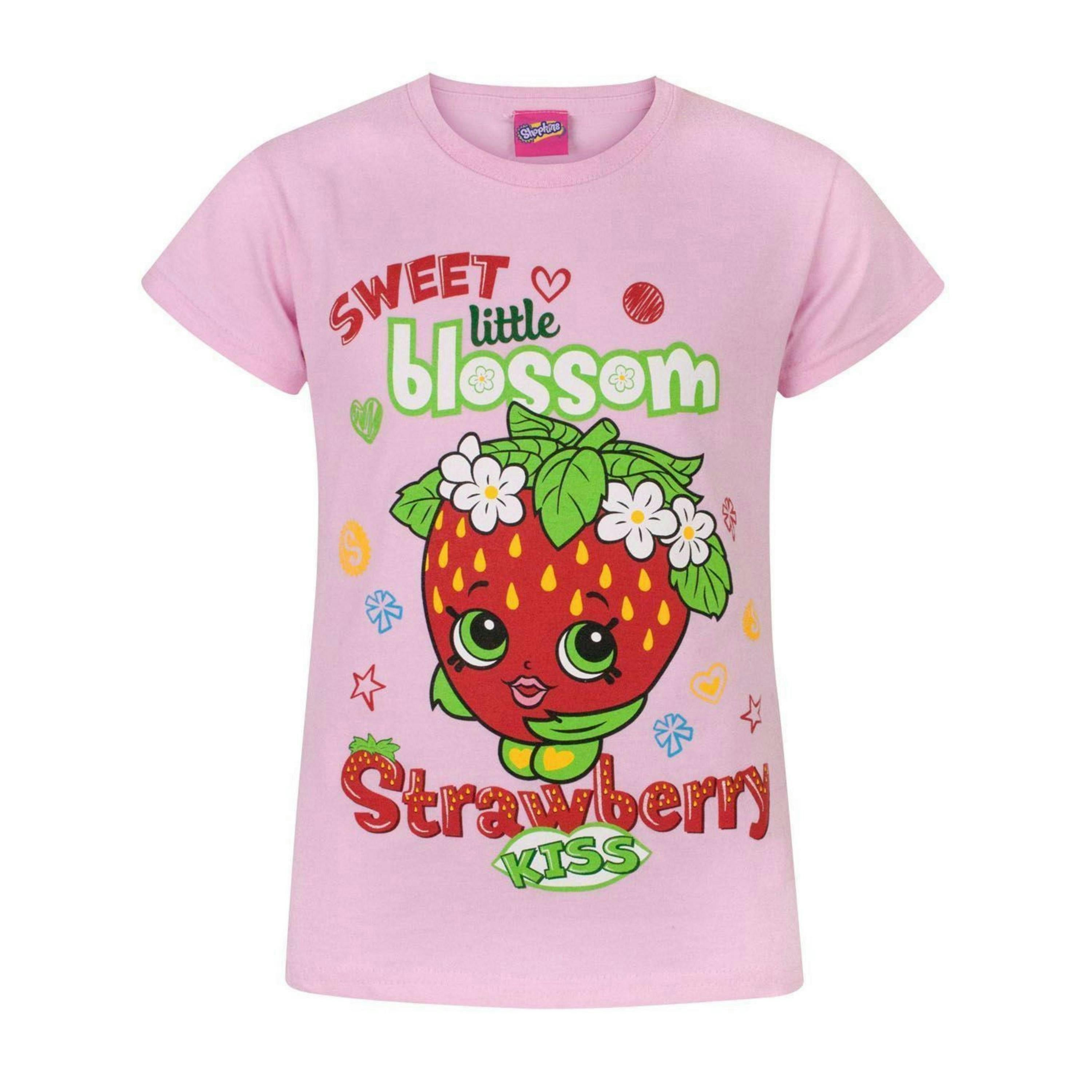 Shopkins Girls Pink Short Sleeved T-Shirt by Vanilla Underground , view 1 of 1