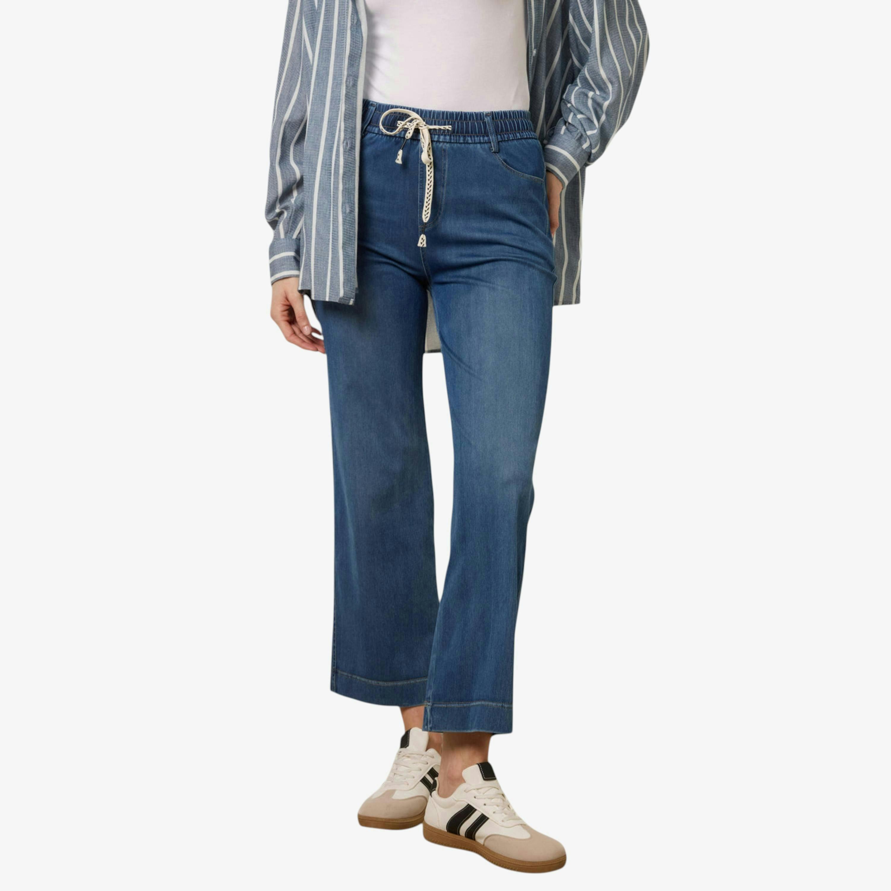 Blue Vanilla Elasticated Waist Jeans   in  Blue , view 1 of 1