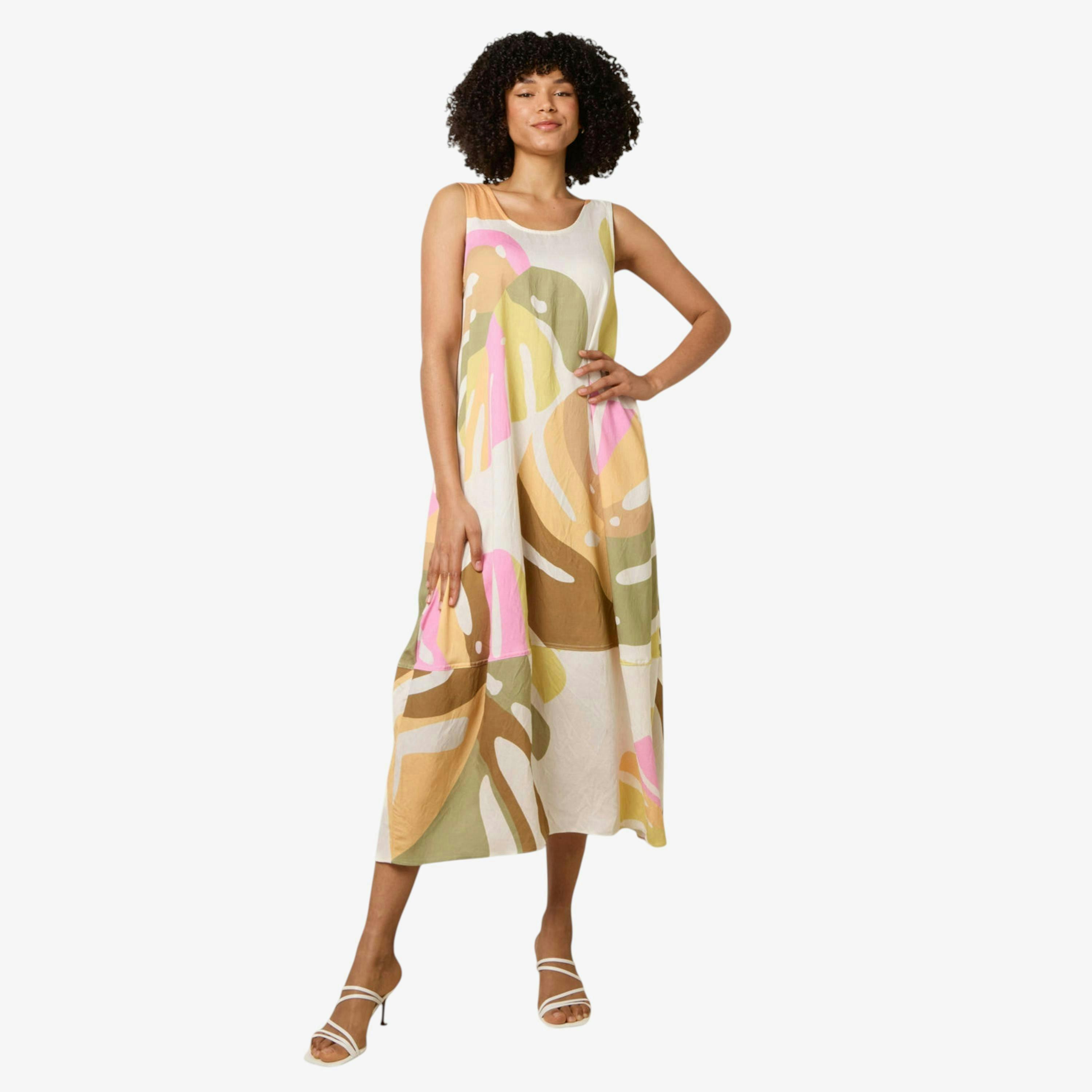 Blue Vanilla Scoop Neck Maxi Dress   in  Multicolour , view 1 of 1