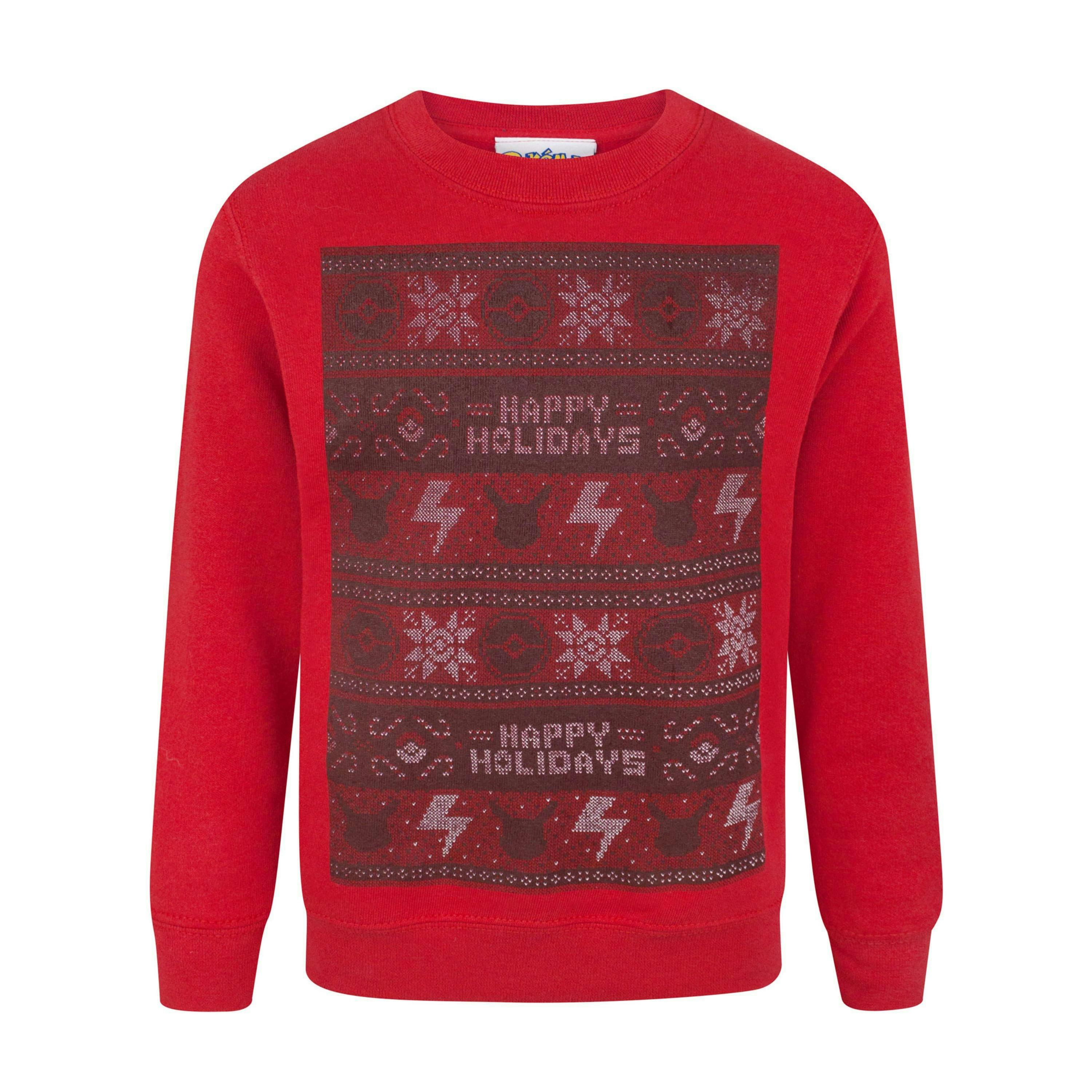 Pokemon Boys Red Pikachu Christmas Jumper by Vanilla Underground , view 1 of 1