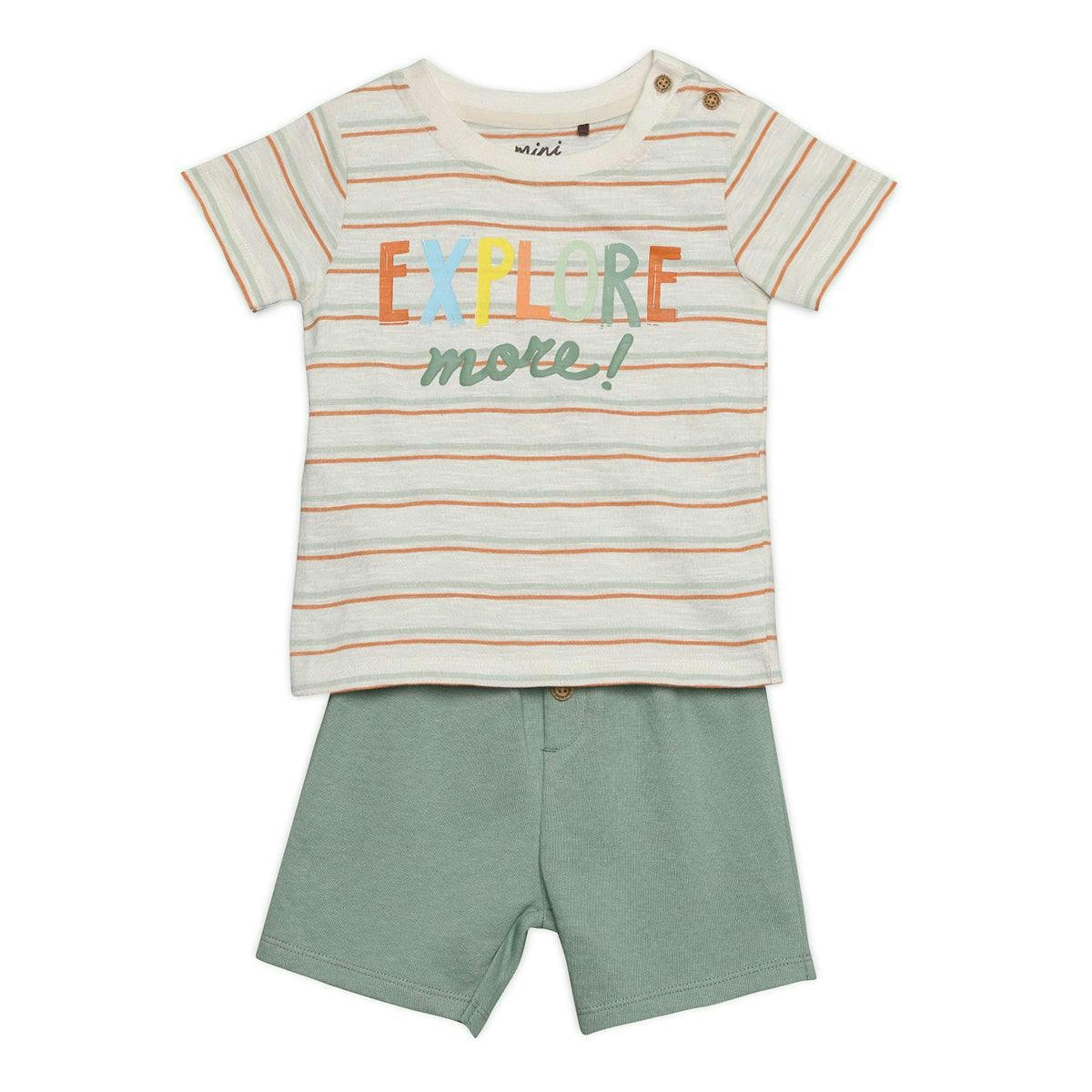 Baby Boys Striped 2pc Set, Multicolour , view 1 of 1