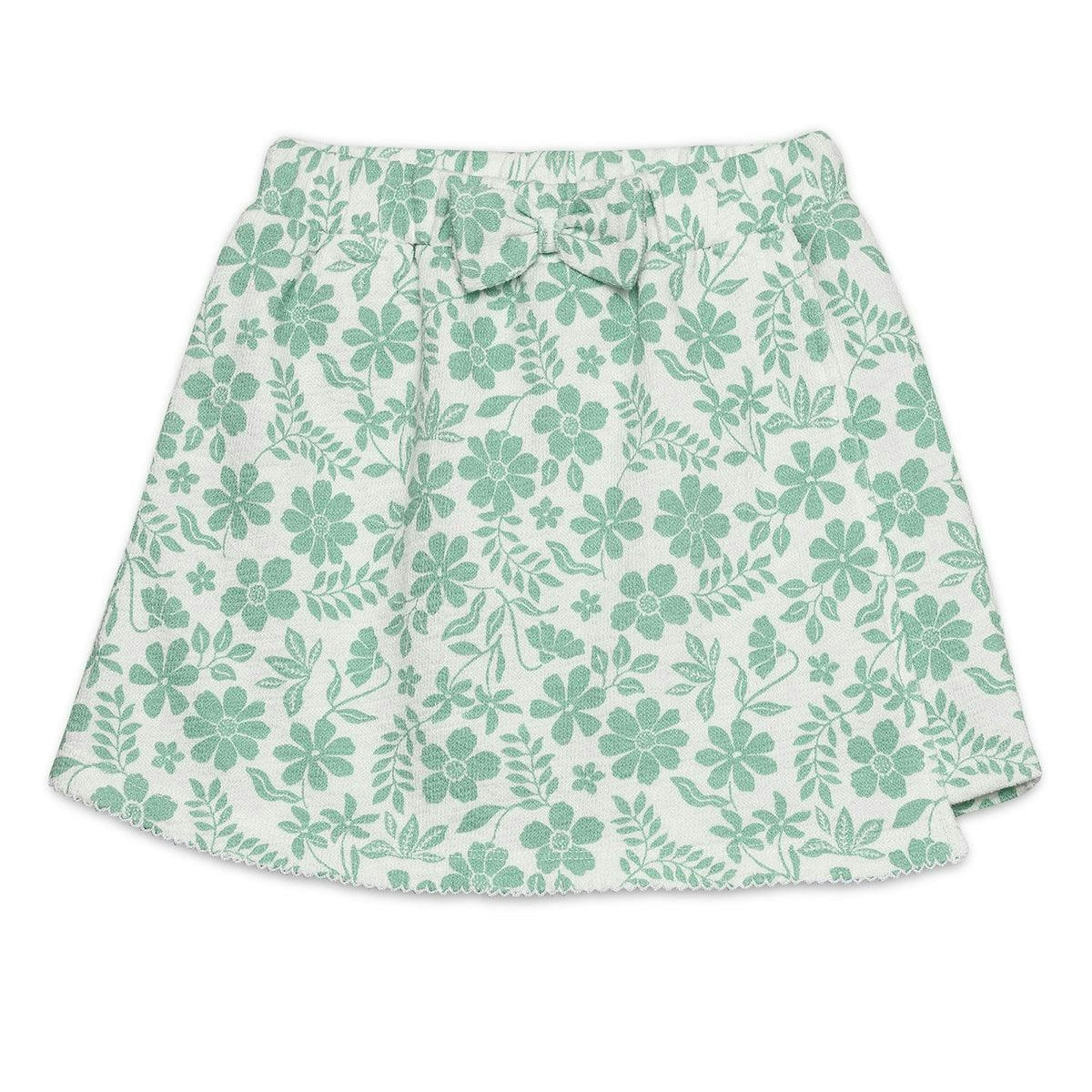 Baby Girls All-Floral Print Shorts, Green , view 1 of 1