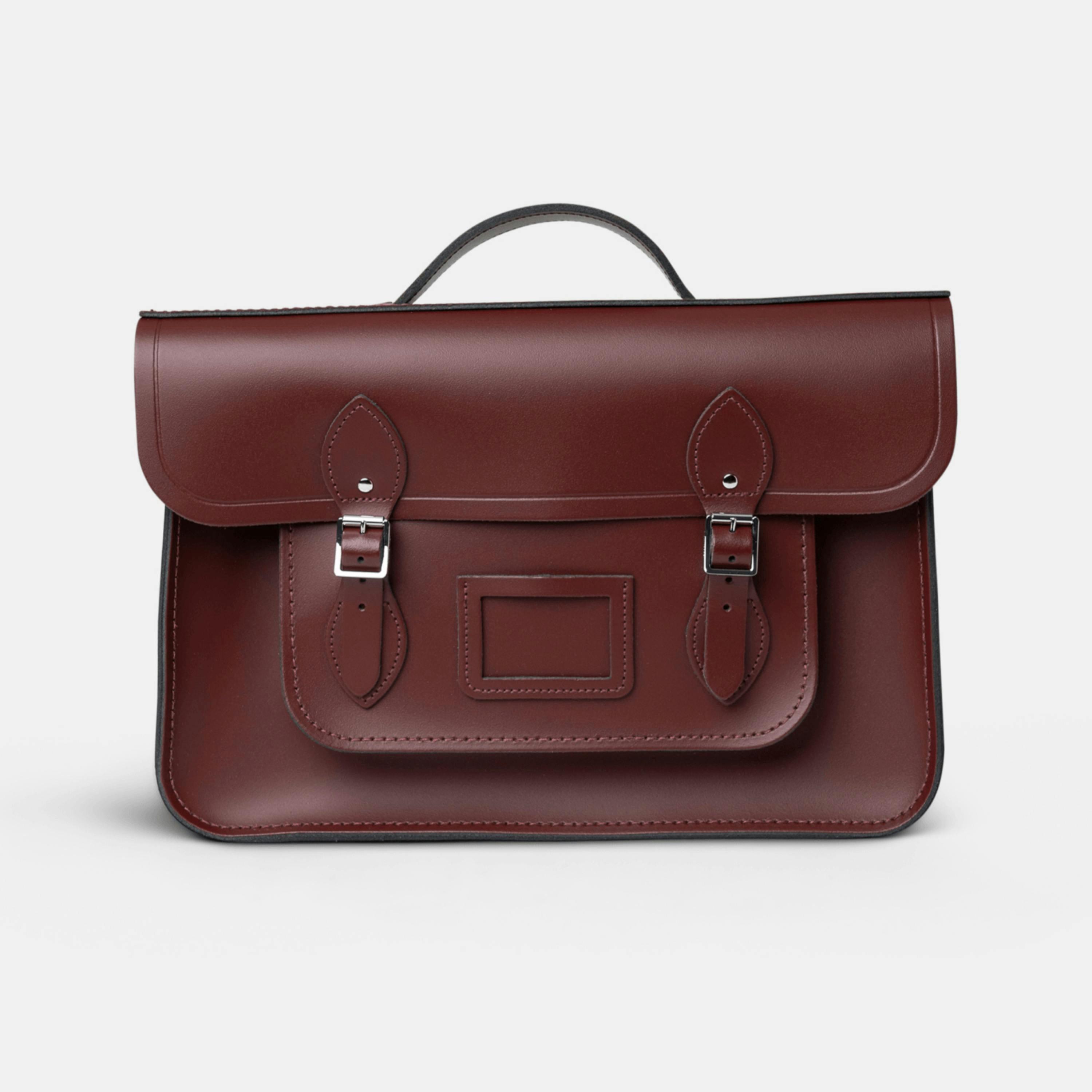 The 15 Inch Batchel - Oxblood , view 1 of 1