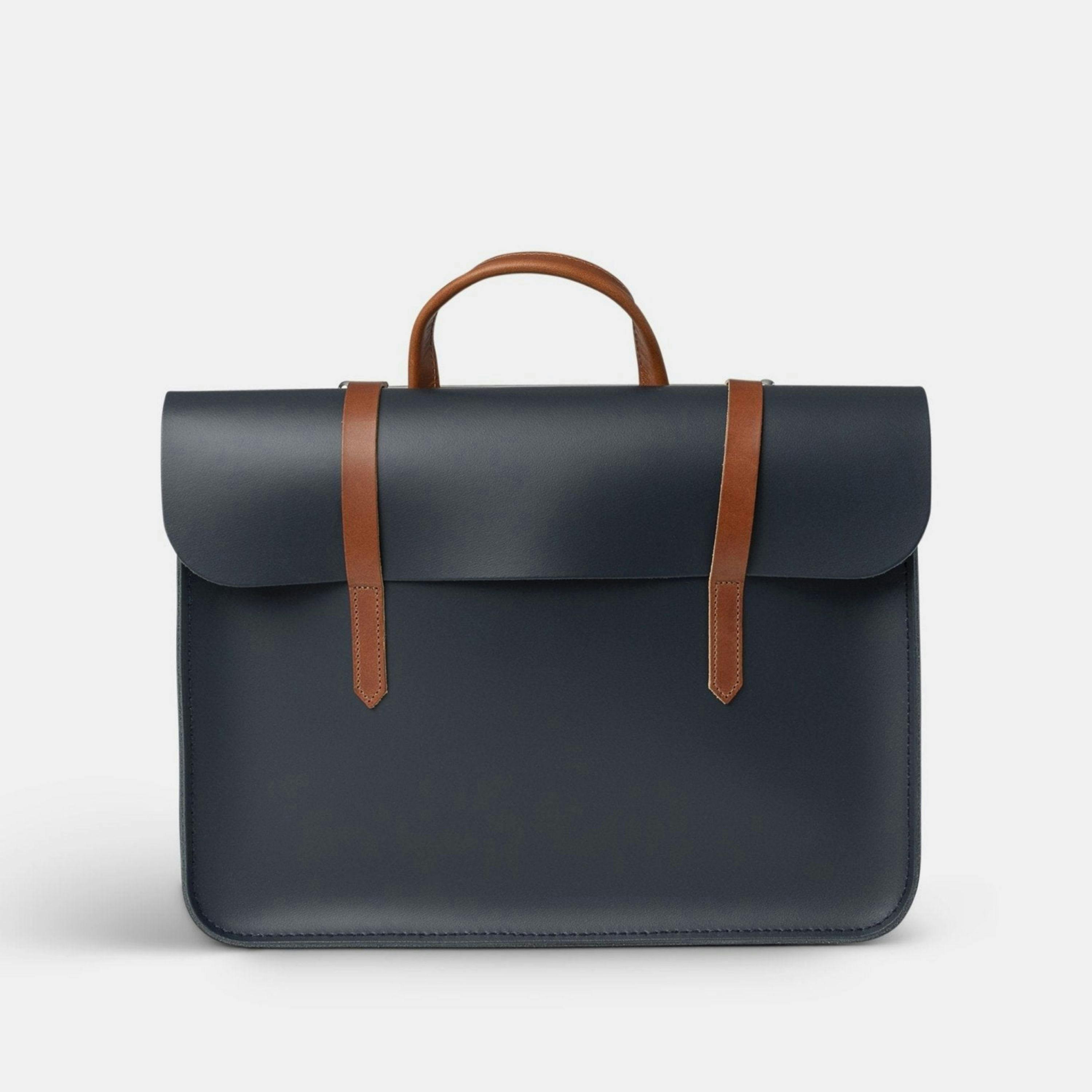 The Music Case -  Navy & Tan , view 1 of 6