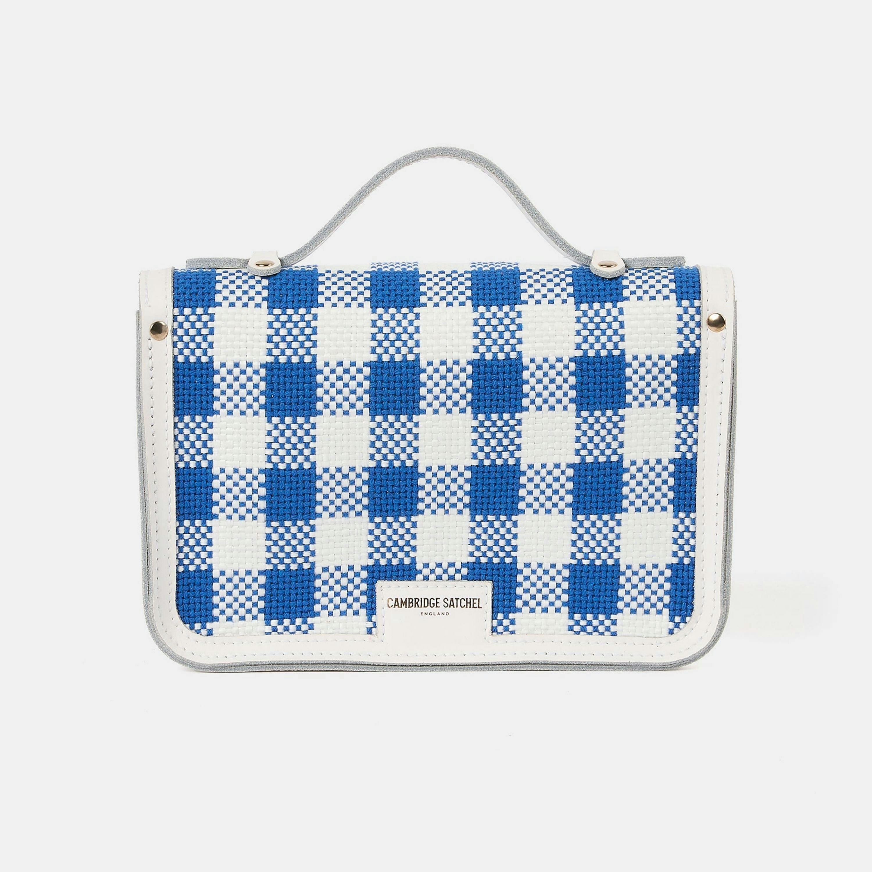 The Mini - Ultramarine Blue Plaid & Brilliant White , view 2 of 6