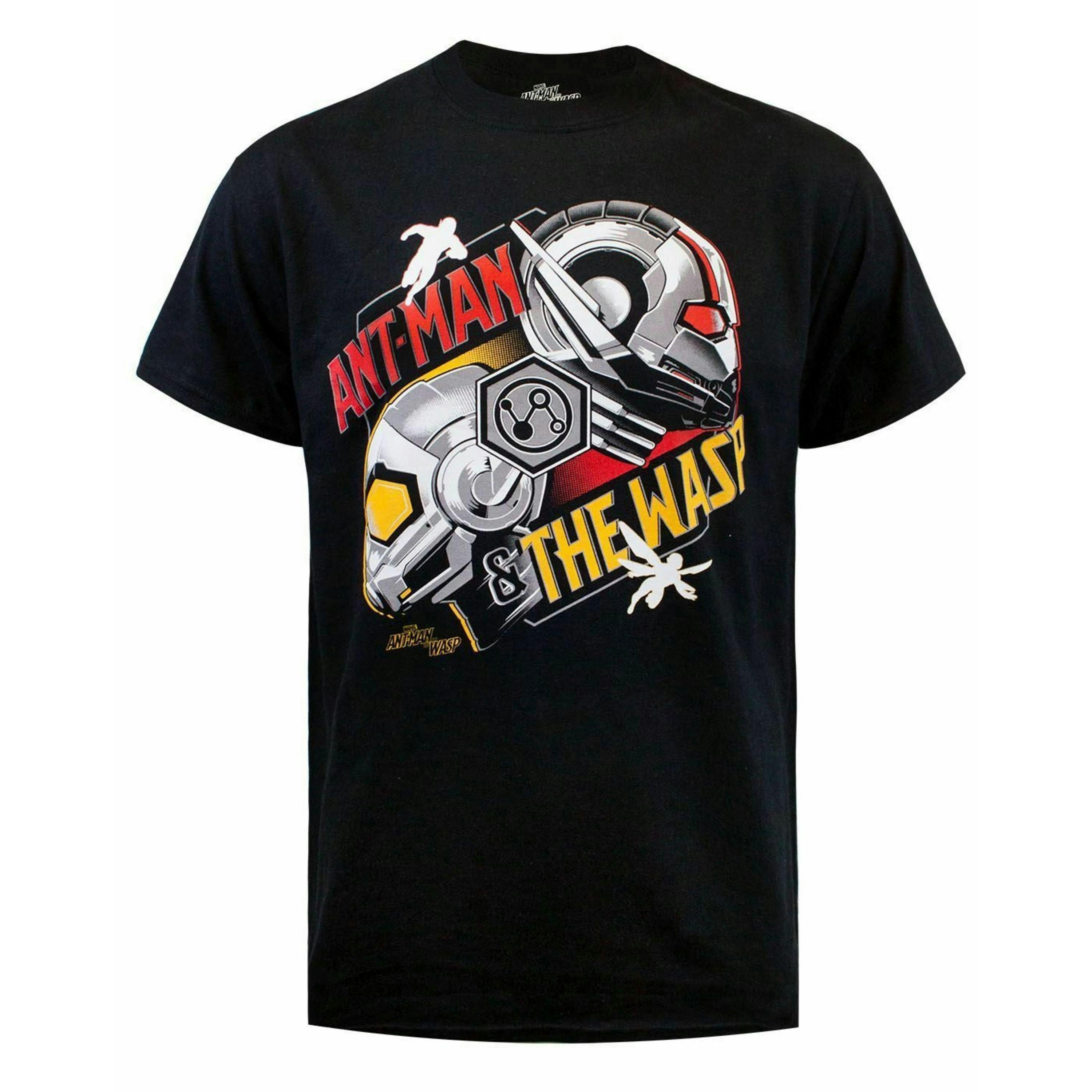 Marvel Mens Black Ant-Man, Wasp Short Sleeved T-Shirt by Vanilla Underground , view 1 of 1
