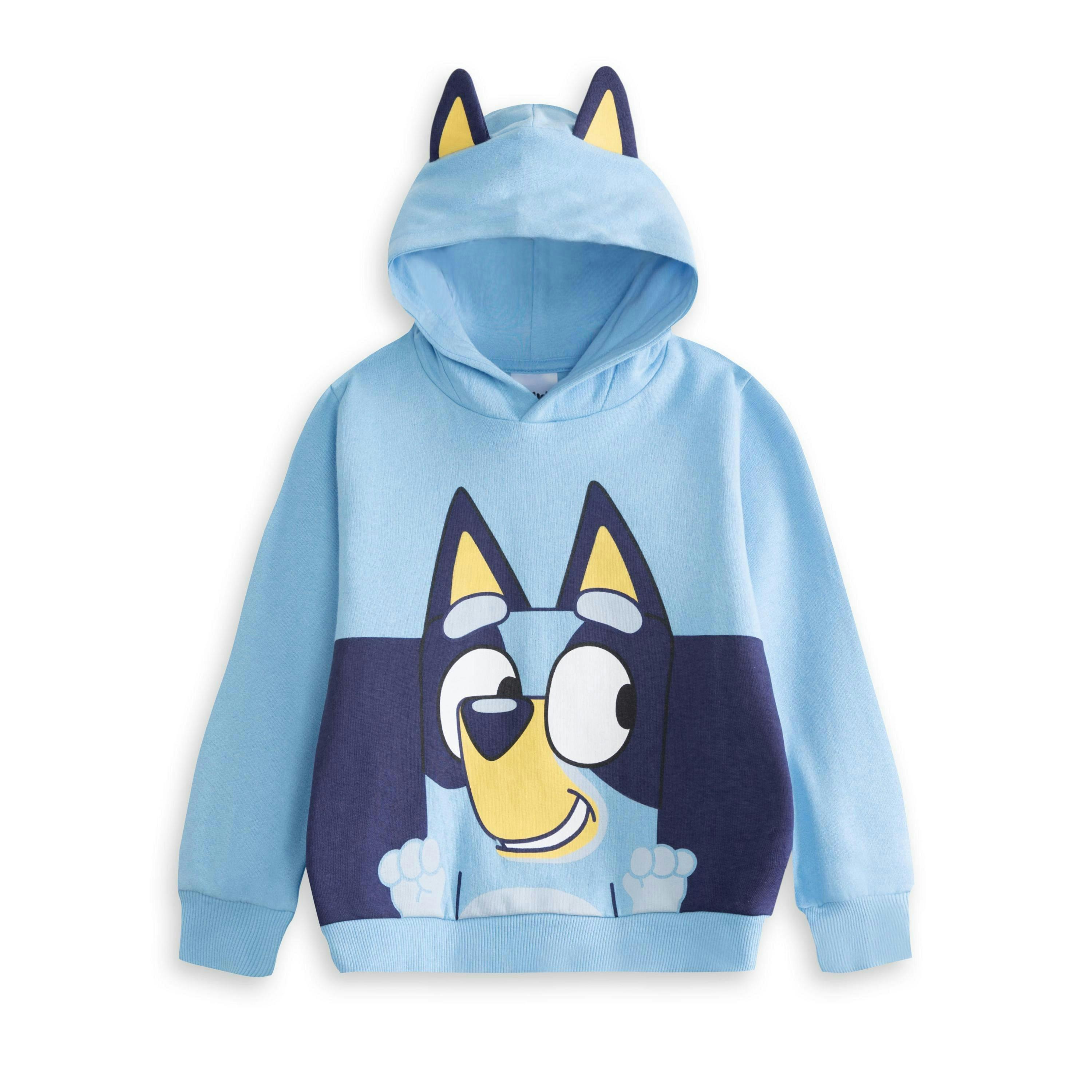 Bluey Unisex Kids Blue Character Hoodie by Vanilla Underground , view 1 of 1