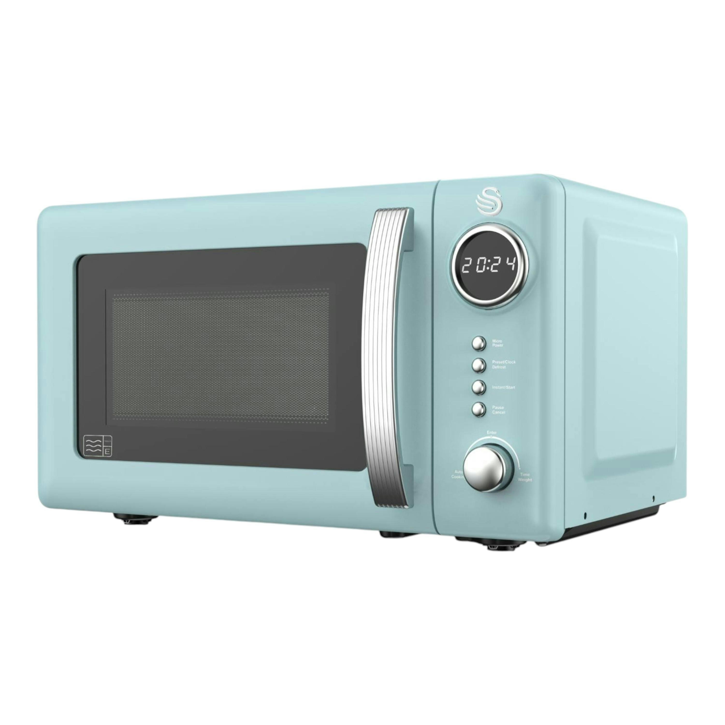Swan Retro Revive Blue Microwave 20L 800W Digital Microwave SM4425BLU , view 1 of 1