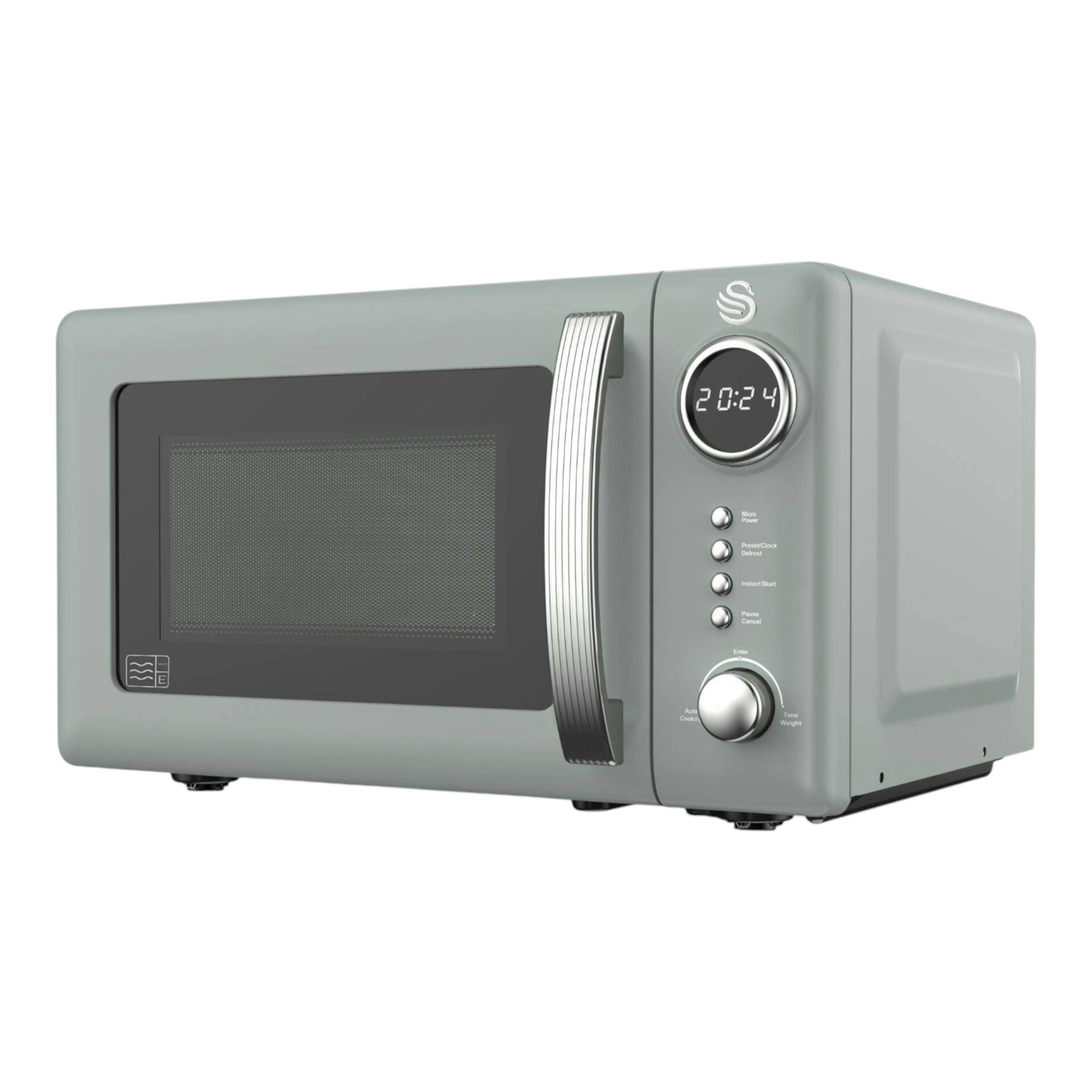 Swan Retro Revive Grey Microwave 20L 800W Digital Microwave SM4425GRY , view 1 of 1