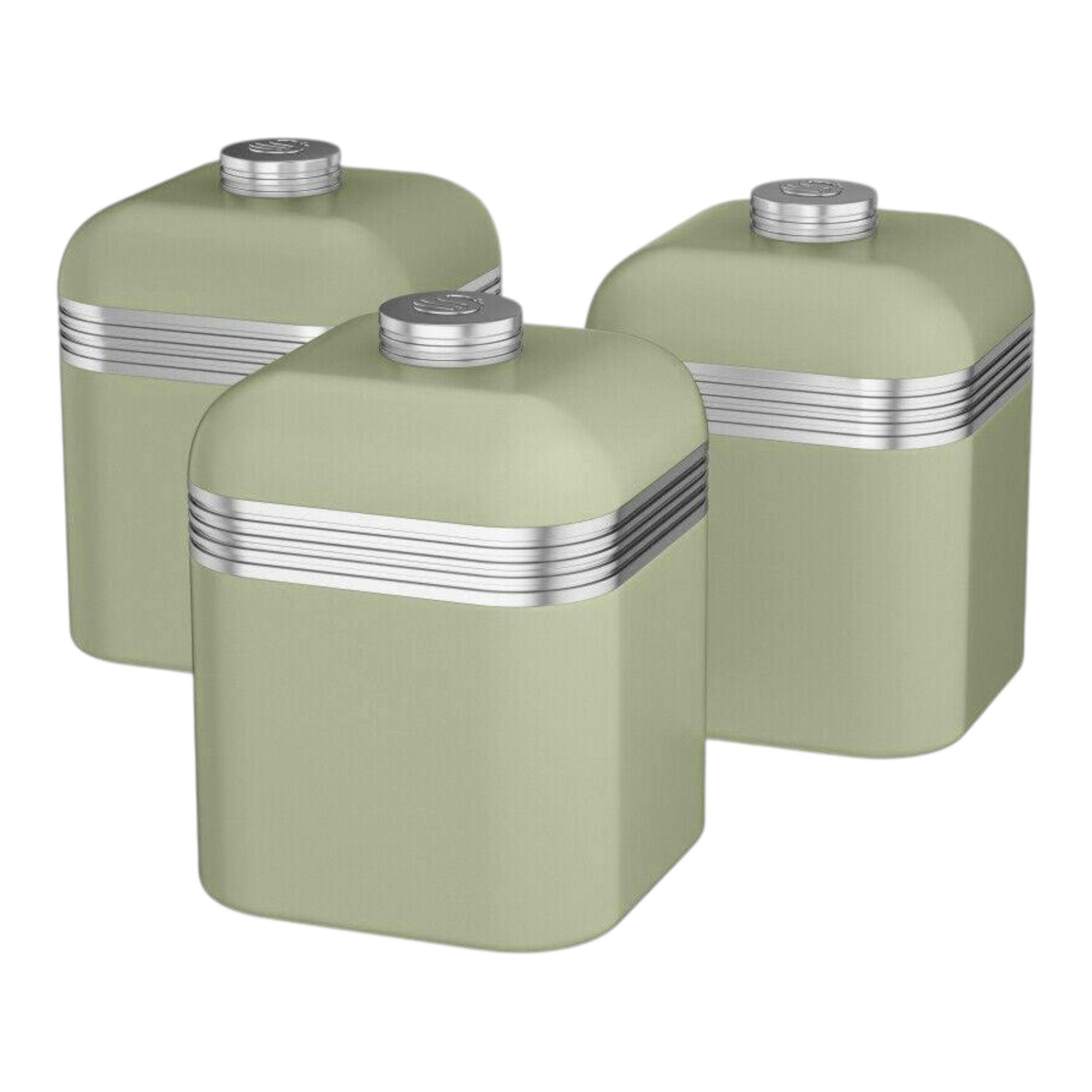 Swan Retro Green Canisters SWKA1020GN Tea, Coffee, Sugar Storage Set , view 1 of 1