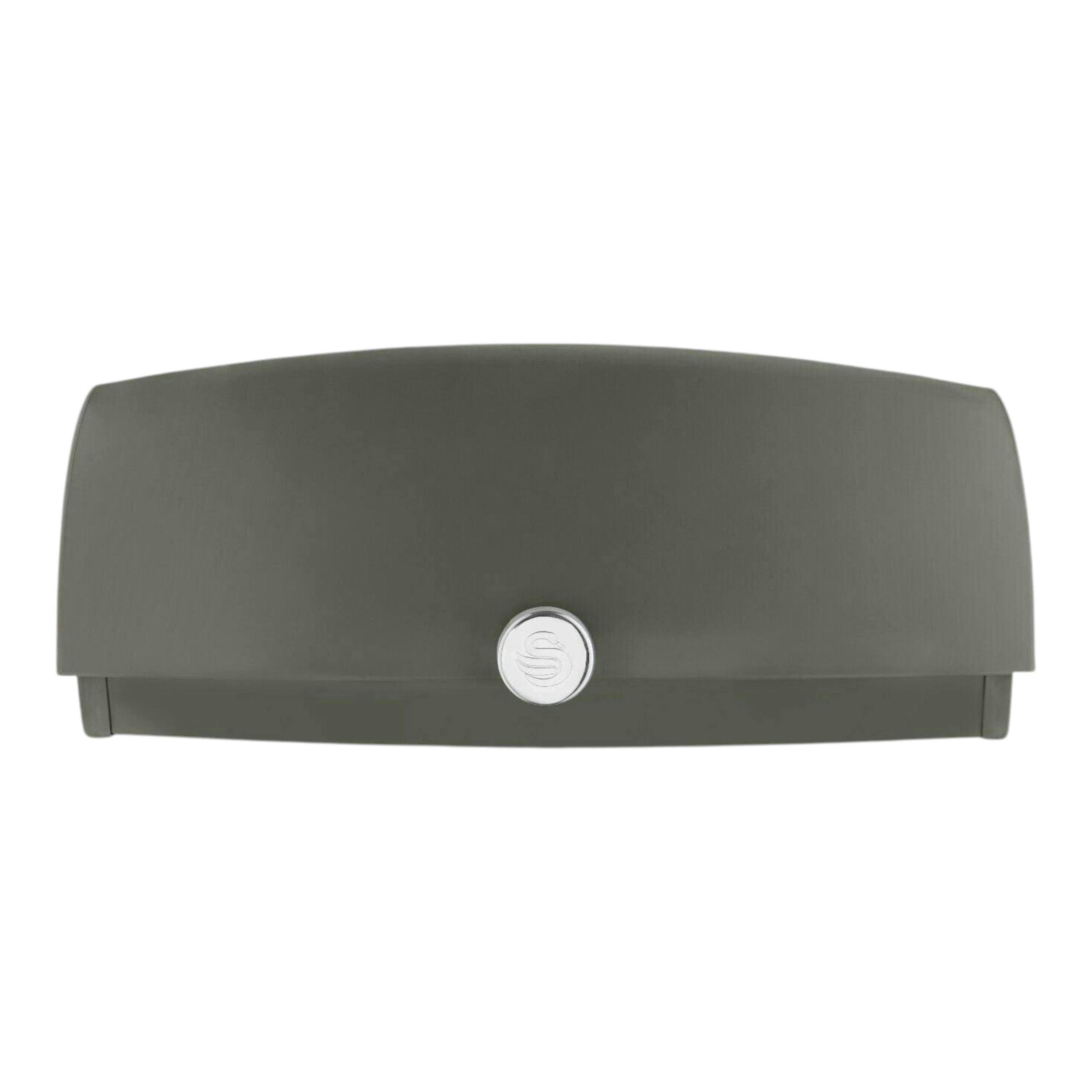 Swan Townhouse Graphite Bread Bin with Roll Top Lid Modern Design SWKA18529GRP , view 1 of 1