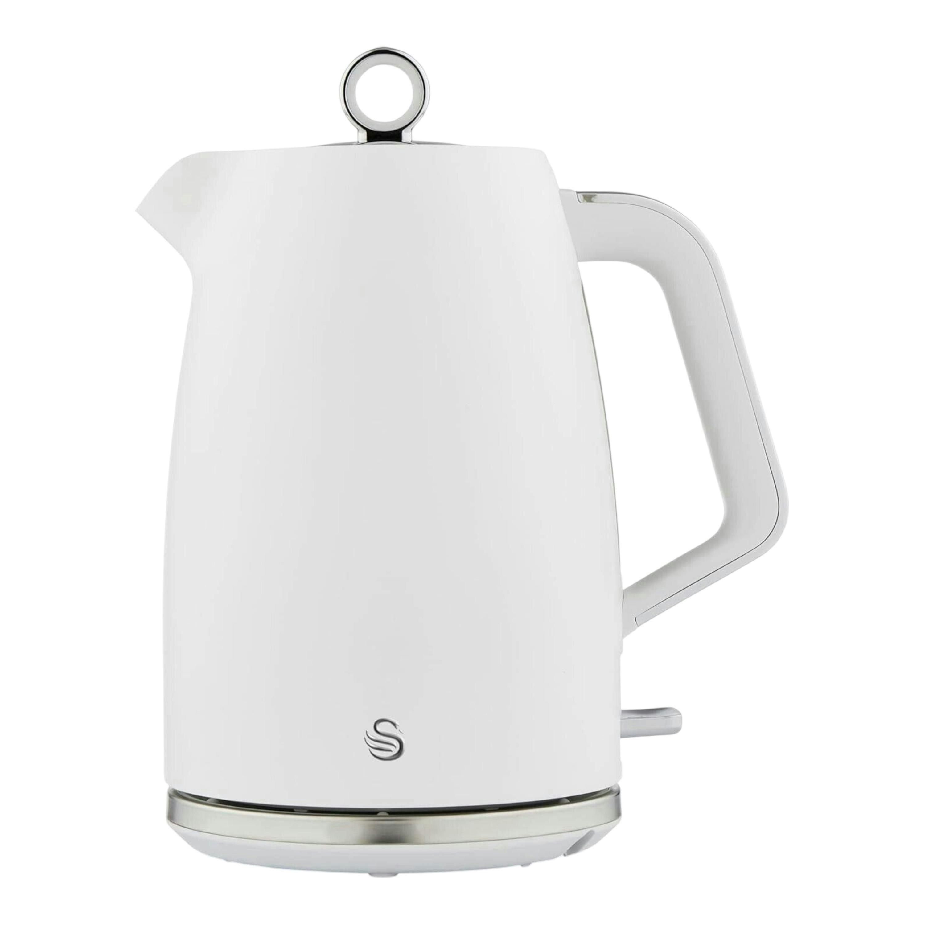 Swan Serenity 1.7L 3KW Kettle in a Matt White Finish with Chrome Trim SK14017WHT , view 1 of 1