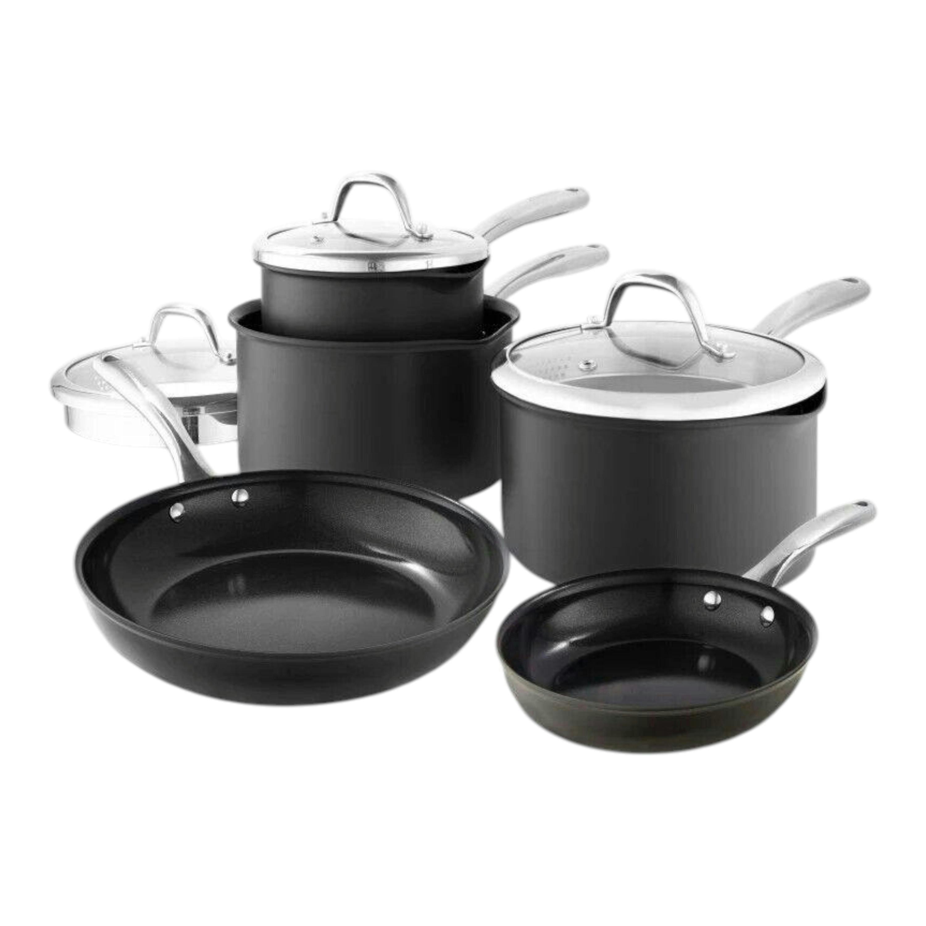 Good Food by TOWER 5 Piece Cookware Set. Hard Anodized Pan Set GF900258 - 25 yr Guarantee , view 1 of 1