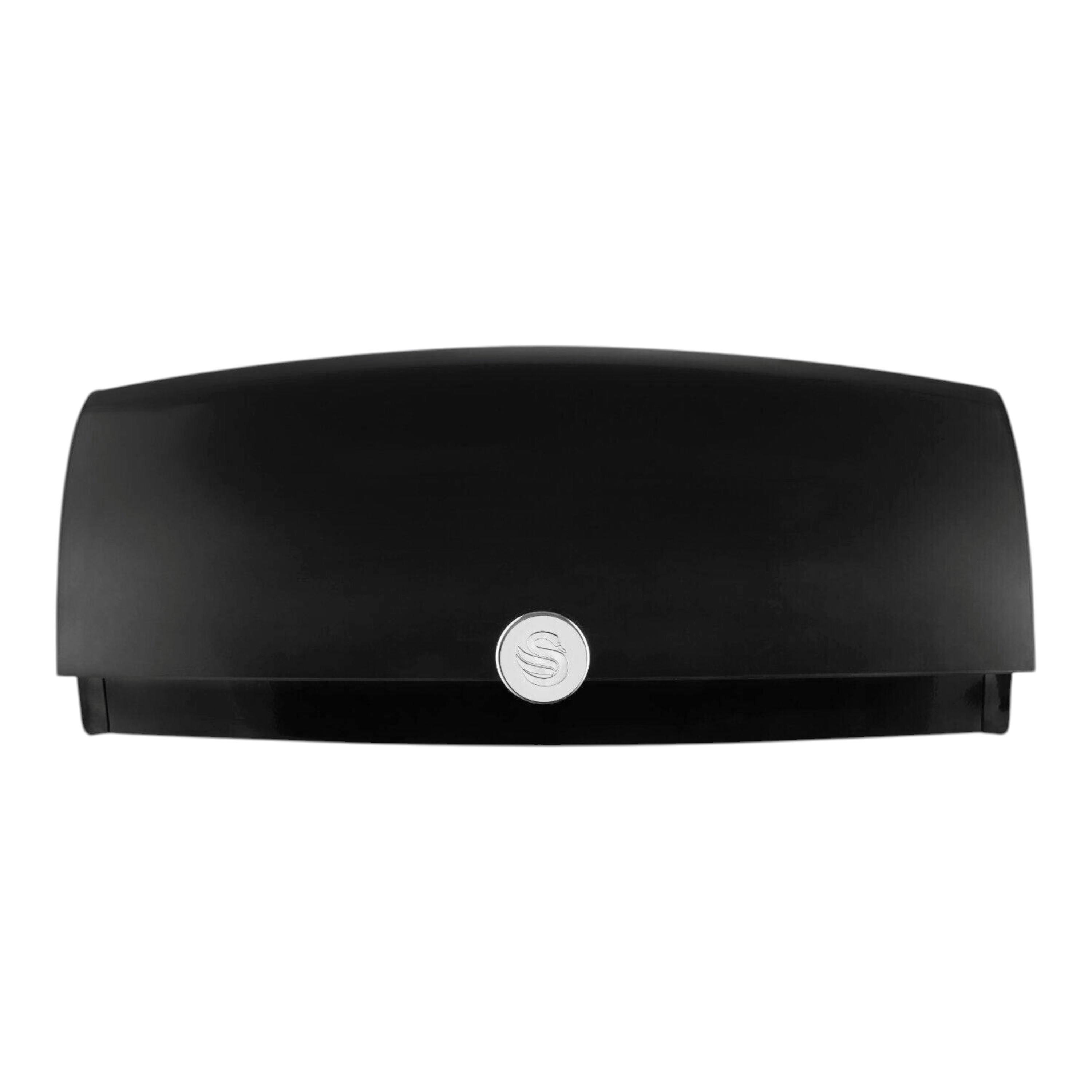 Swan Townhouse Black Bread Bin with Roll Top Lid SWKA18529BLK , view 1 of 1