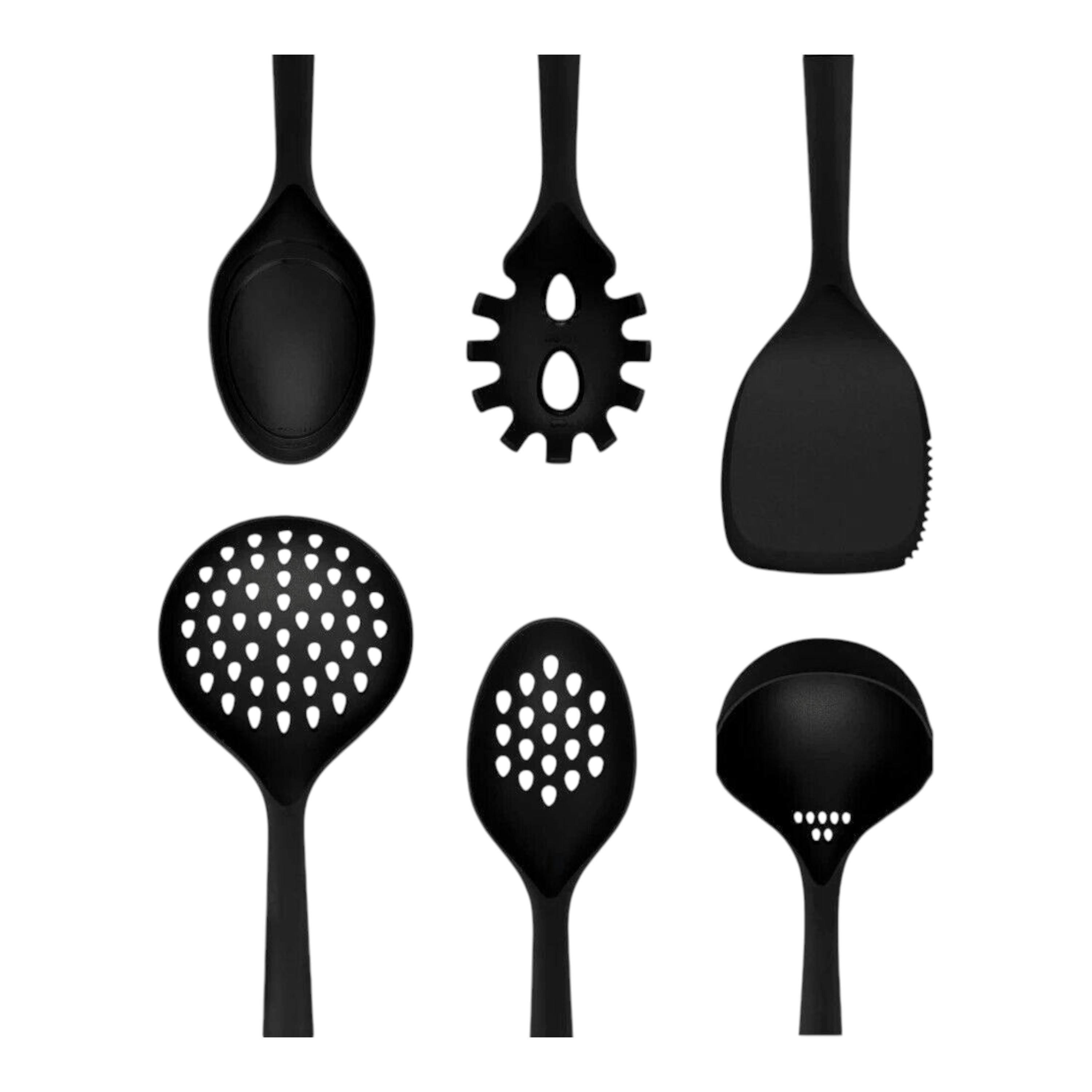 Swan Stealth 6 Piece Kitchen Tool/Utensil Set Black Durable Nylon SWKA61011BLKN , view 1 of 1