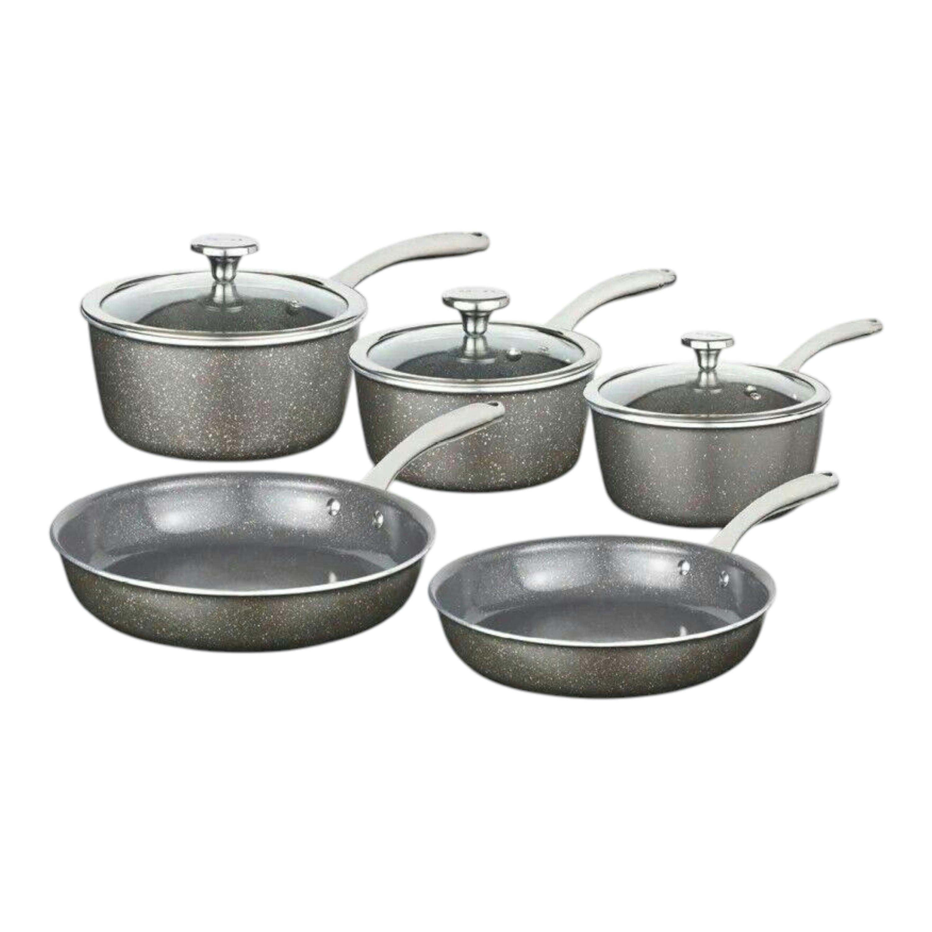 Tower Cerastone Cookware 5 Piece Set Oven Safe Non-Stick Aluminium Pan Set , view 1 of 1