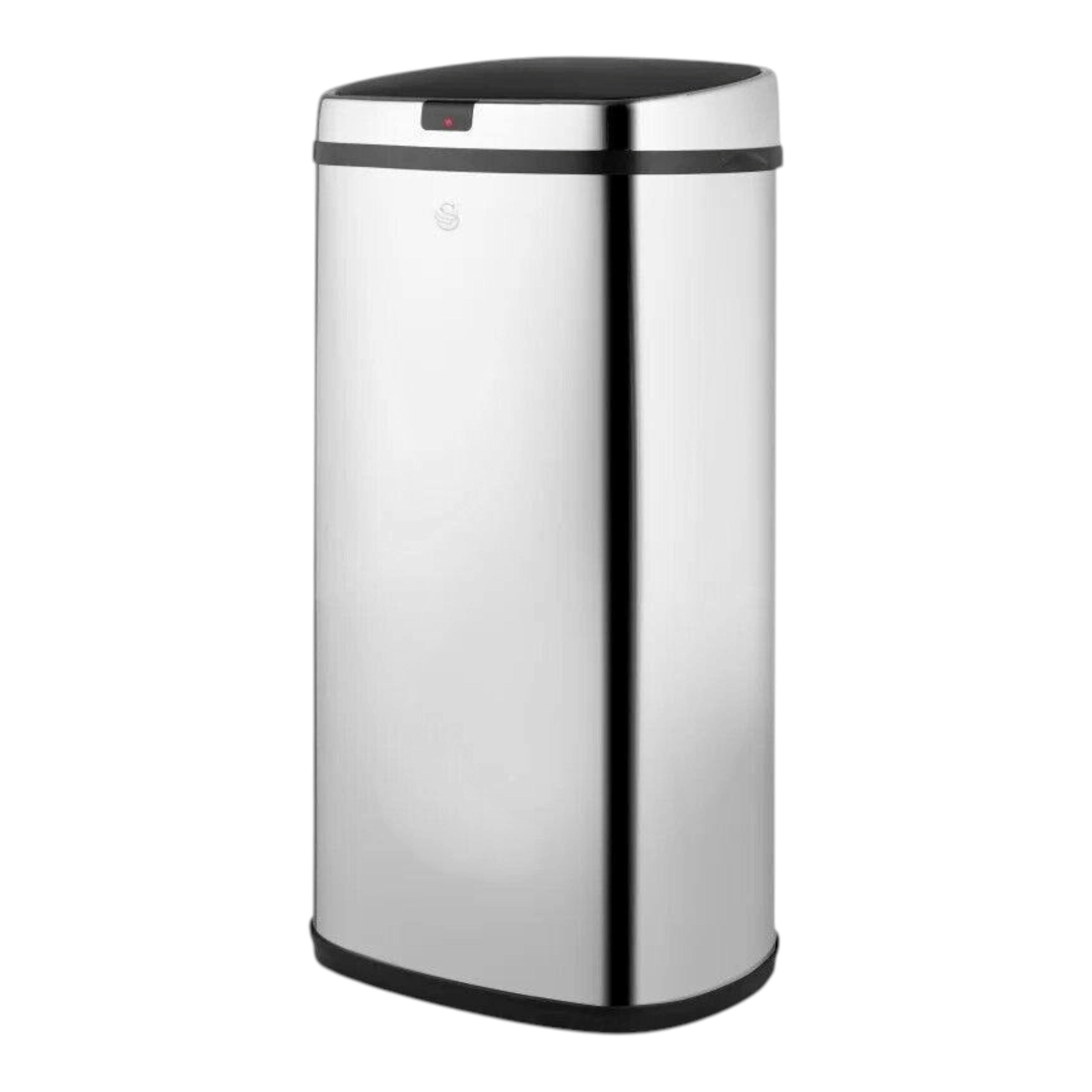 Swan Townhouse 42L Square Sensor Bin- Stainless Steel Silver Kitchen Bin SWKA4519SS , view 1 of 1