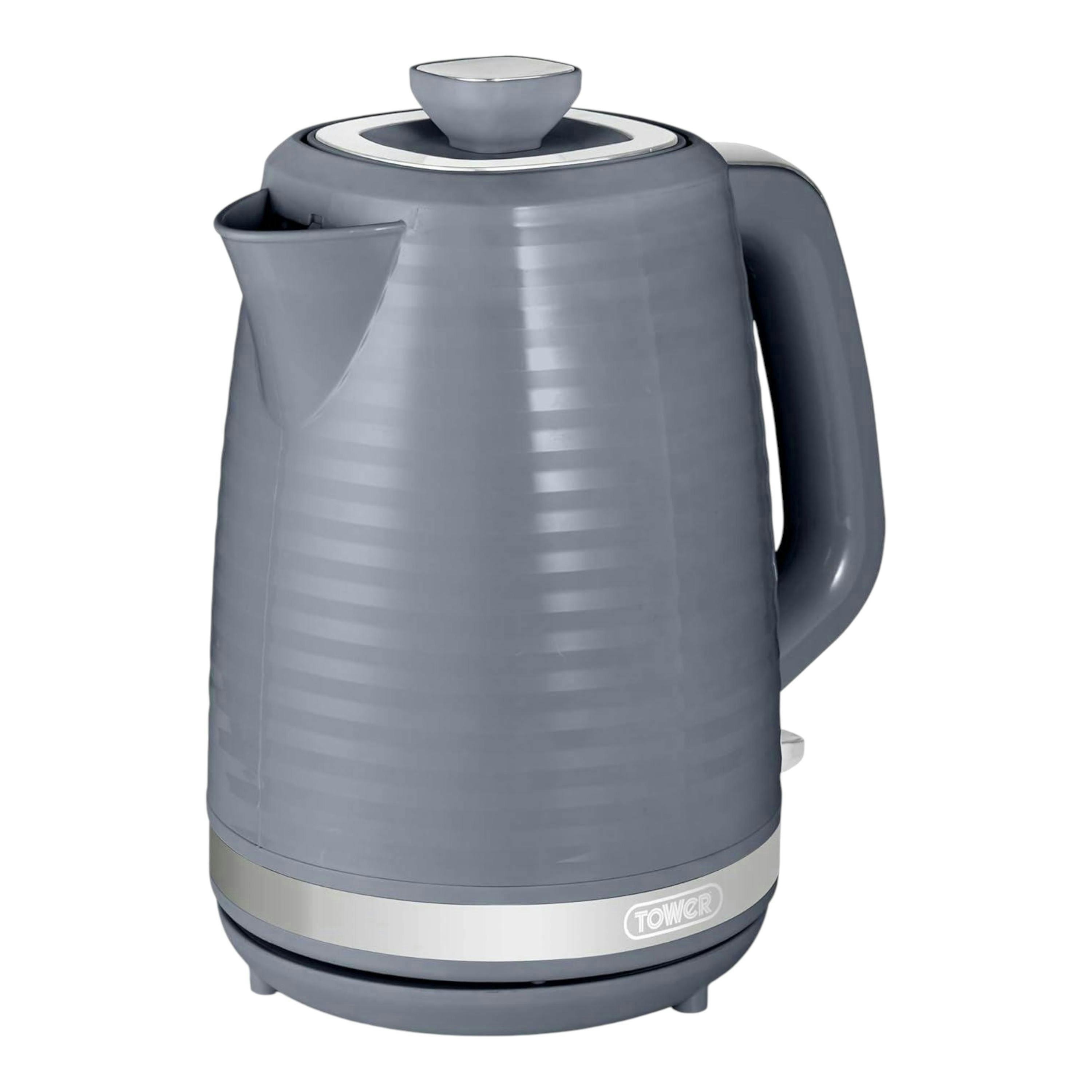 Tower Saturn 1.7L 3KW Jug Kettle  – Grey with Chrome Accents T10077GRY , view 1 of 1