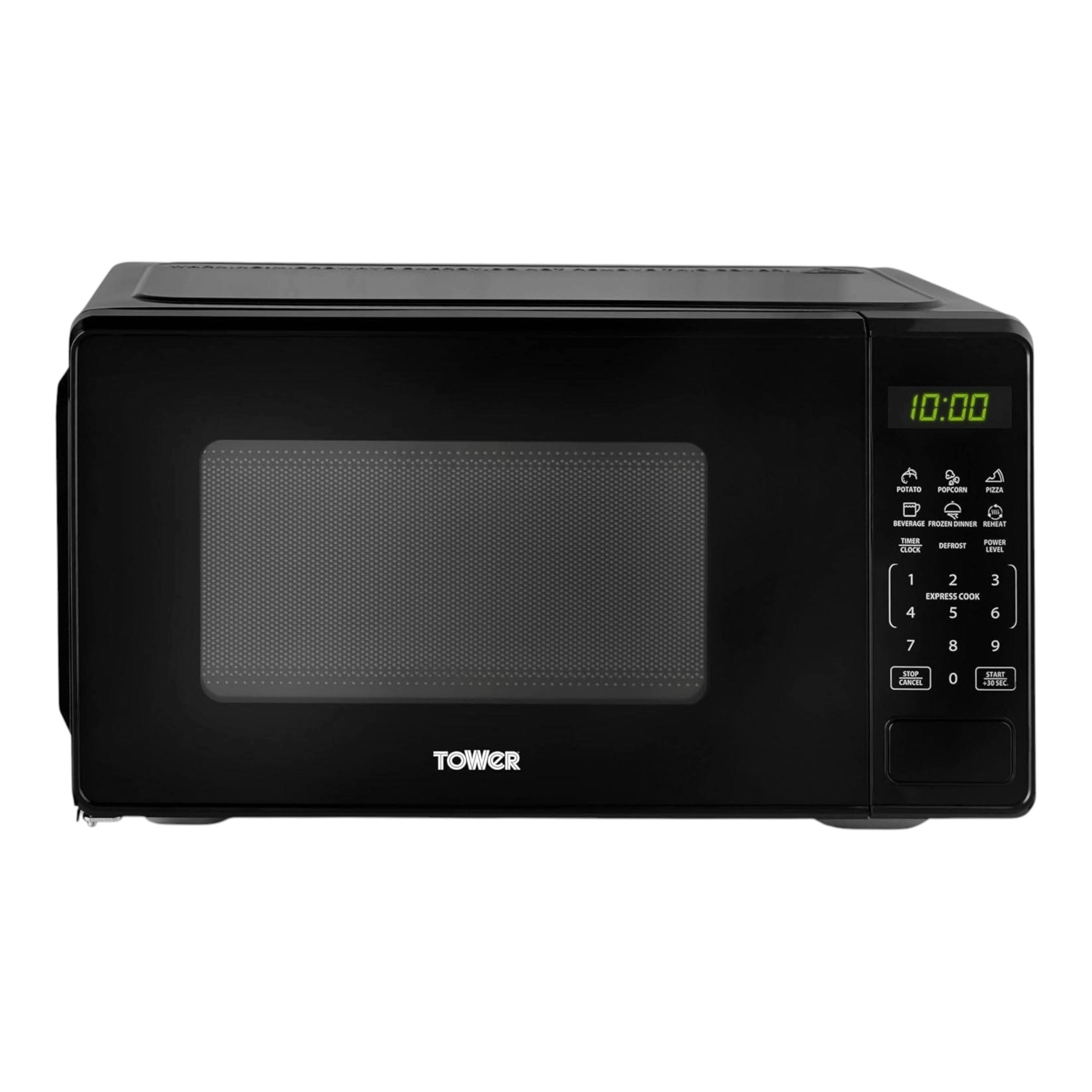 Tower 20L 800W Digital Black Microwave 11 Power Levels 6 Auto Cook Programmes T24045BLK , view 1 of 1