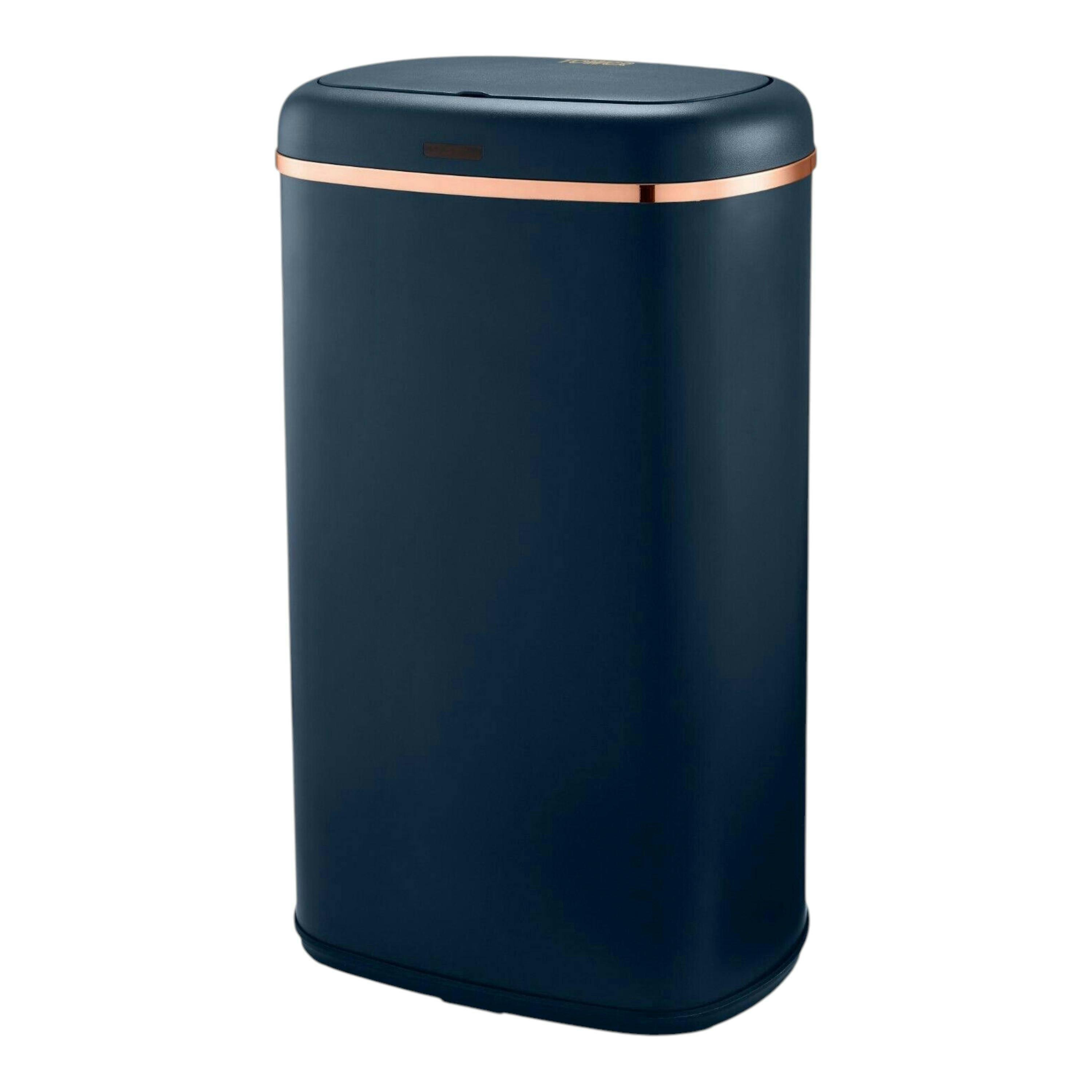 Tower Cavaletto 58L Sensor Bin in Midnight Blue & Rose Gold T838010MNB , view 1 of 1