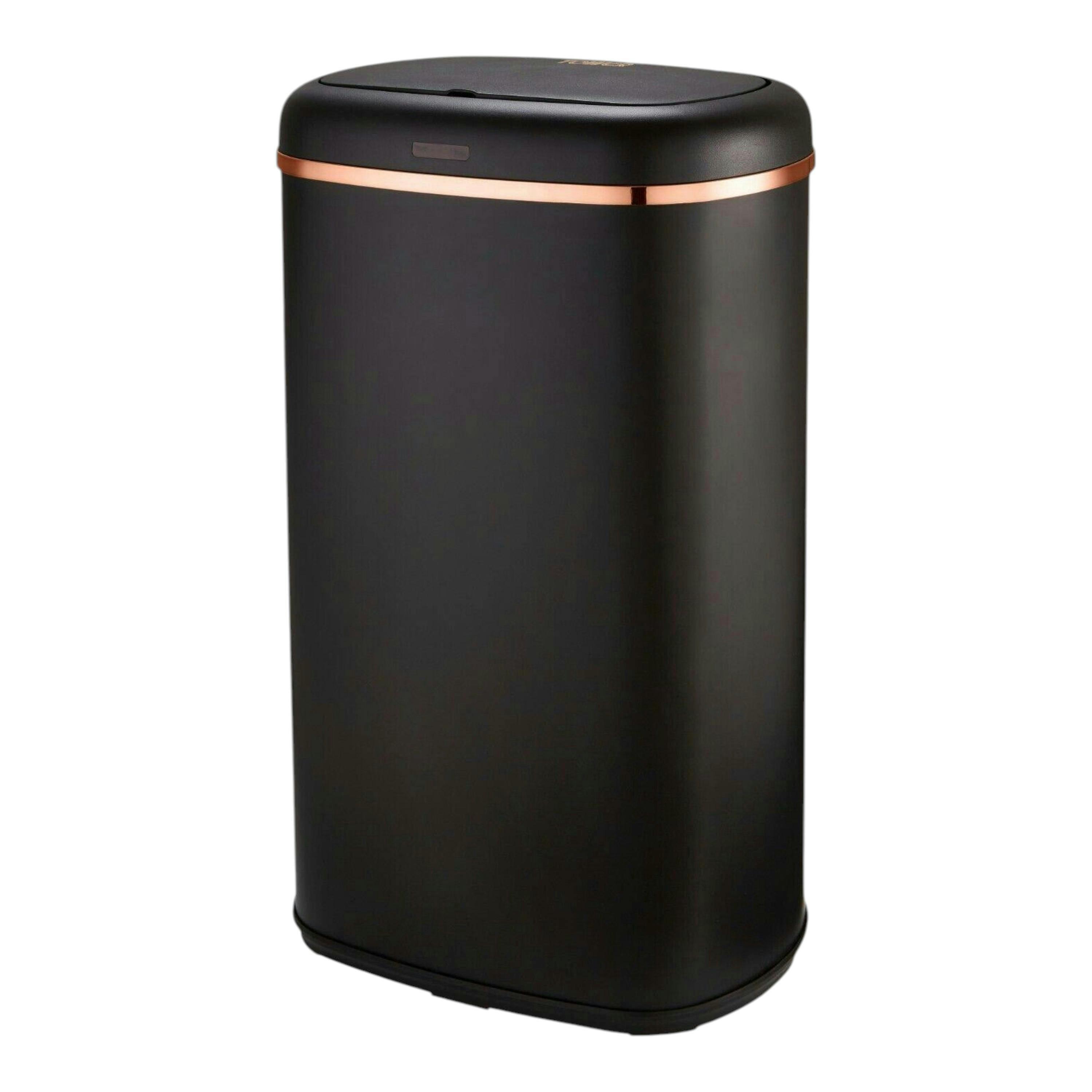 Tower Cavaletto 58L Sensor Bin Black/Rose Gold Household Kitchen Bin T838010BLK , view 1 of 1