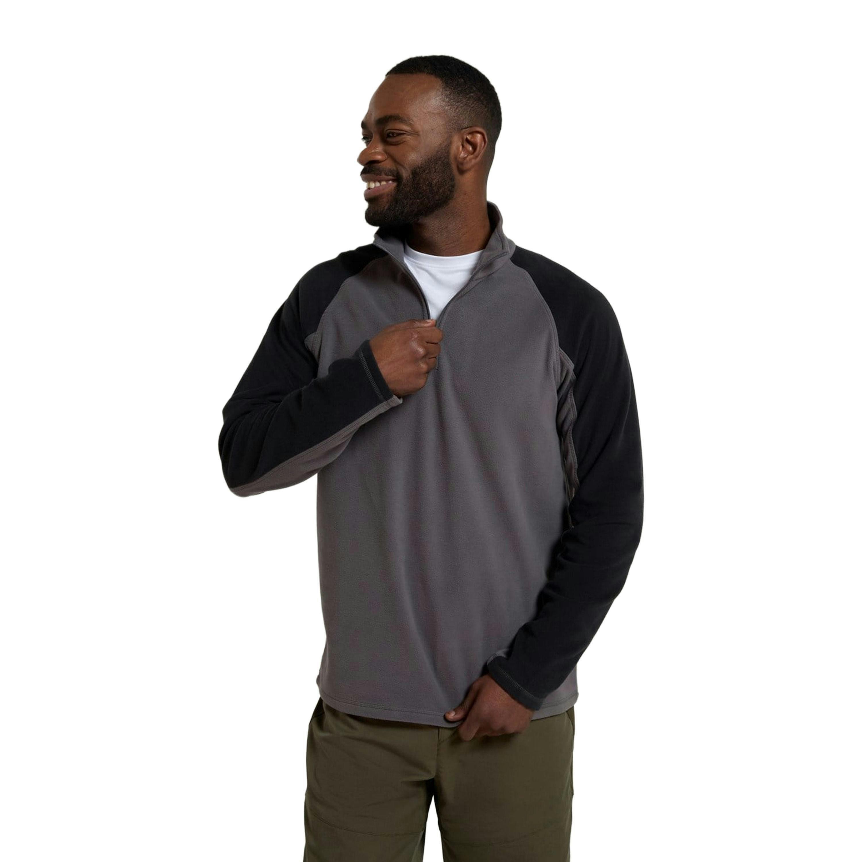 Mountain Warehouse Mens Ashbourne II Half Zip Fleece Top , view 4 of 4