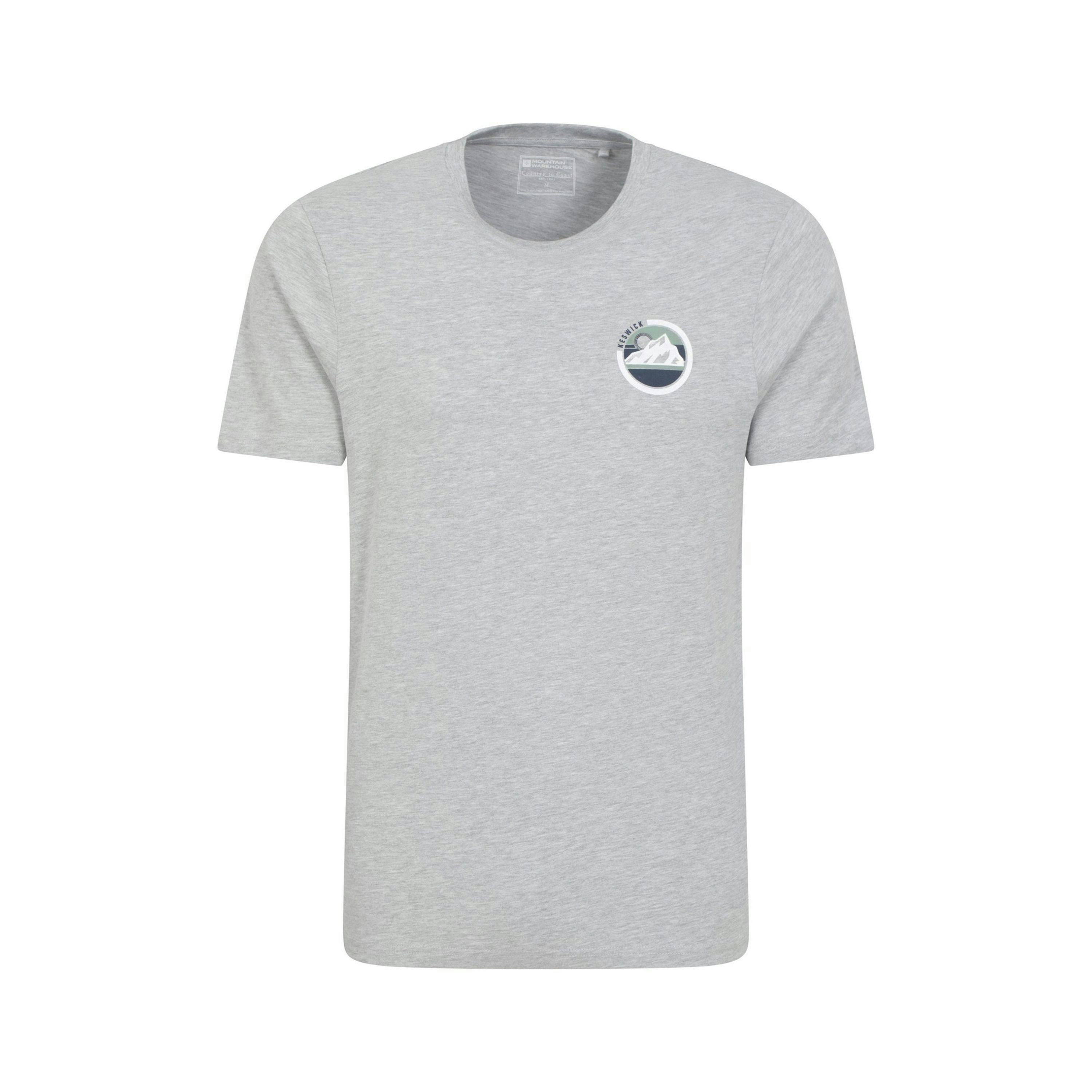 Mountain Warehouse Mens Keswick Mountain Cotton T-Shirt , view 1 of 4