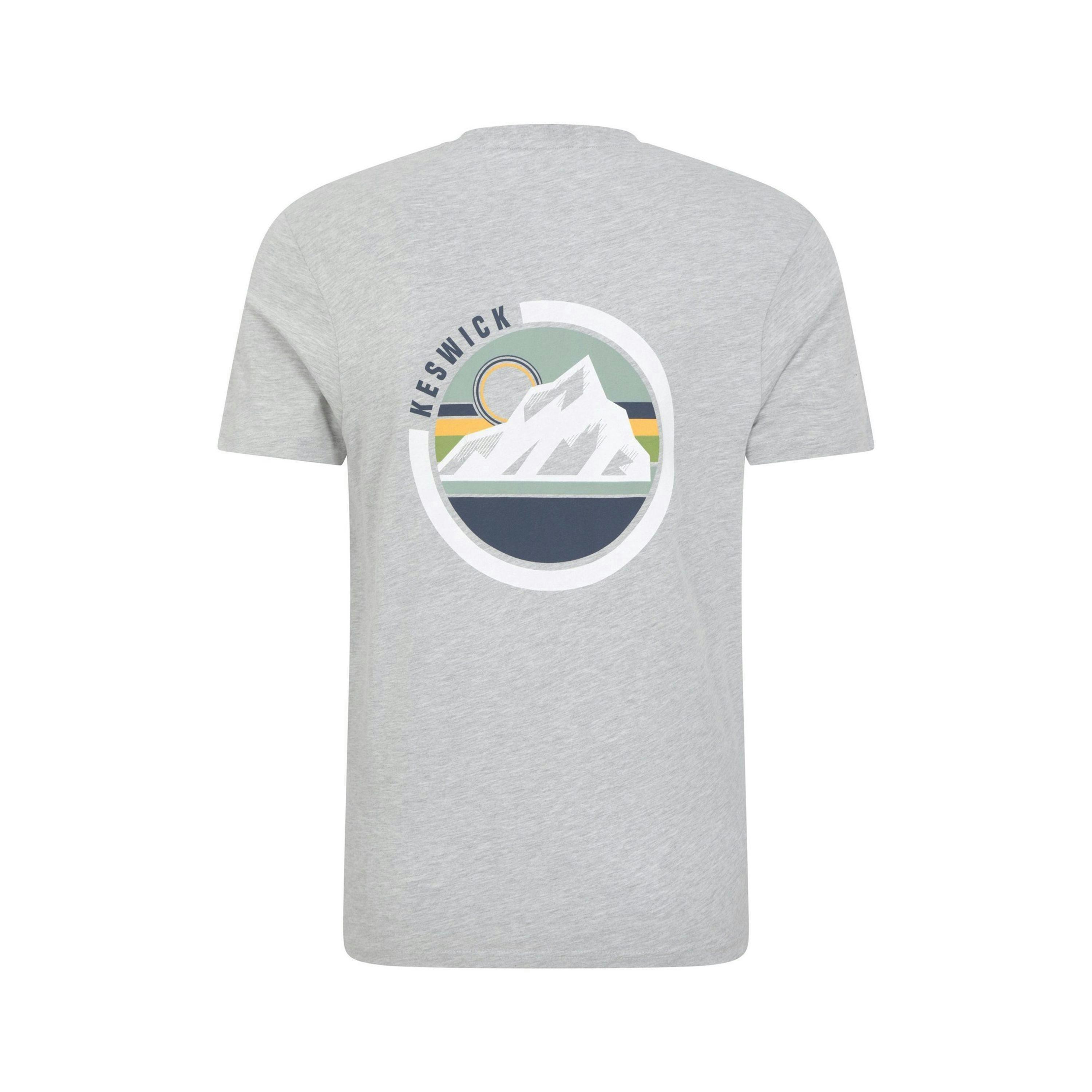 Mountain Warehouse Mens Keswick Mountain Cotton T-Shirt , view 2 of 4