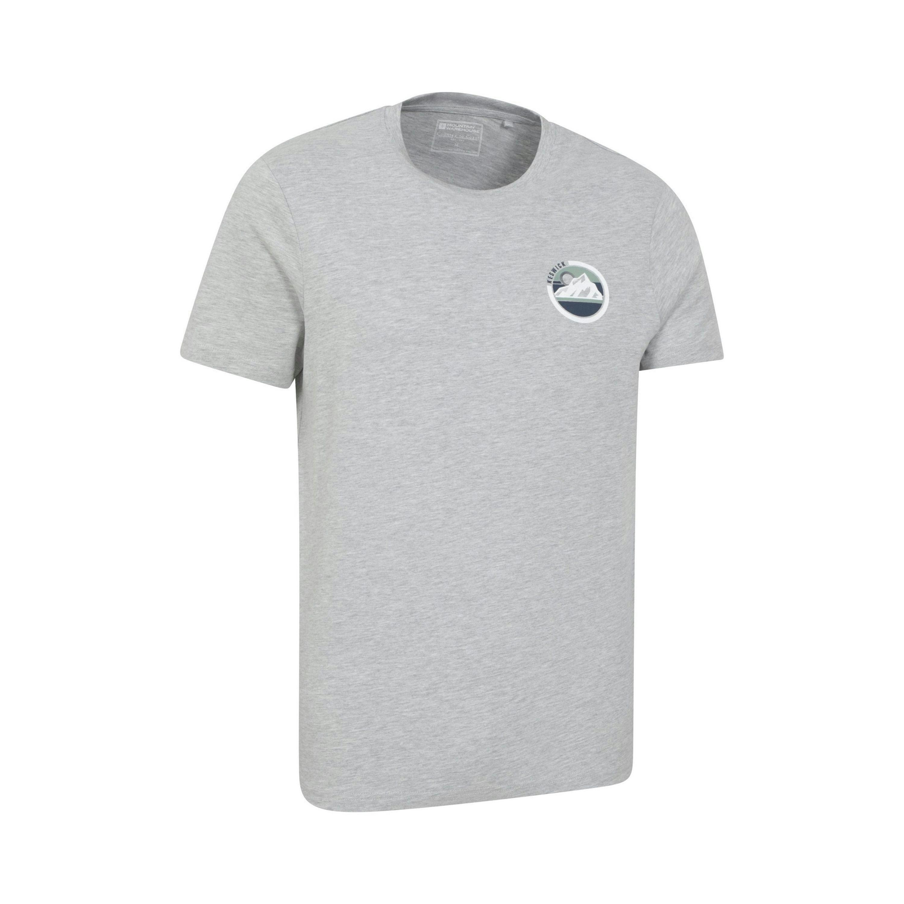 Mountain Warehouse Mens Keswick Mountain Cotton T-Shirt , view 4 of 4