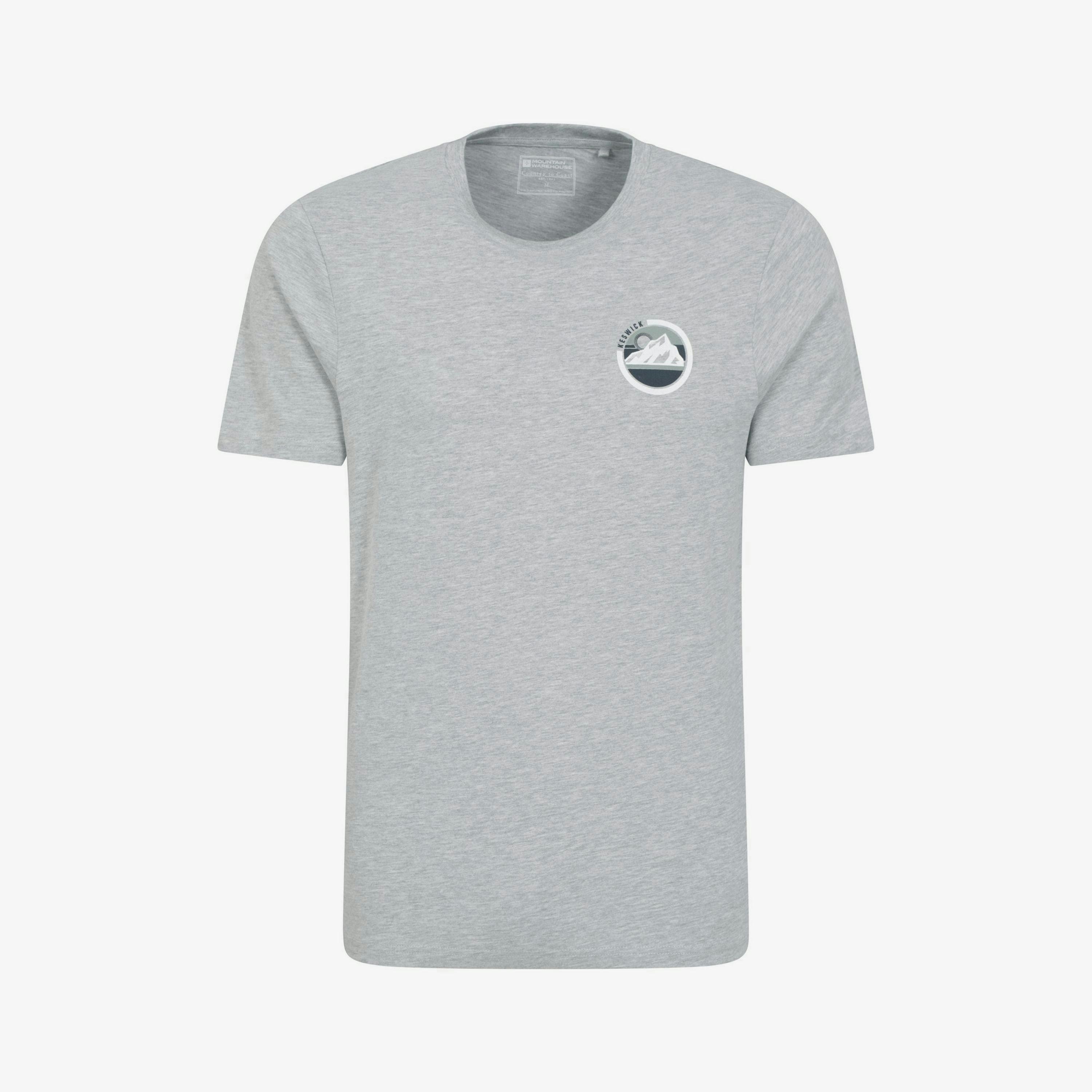 Mountain Warehouse Mens Keswick Mountain Cotton T-Shirt , view 1 of 4