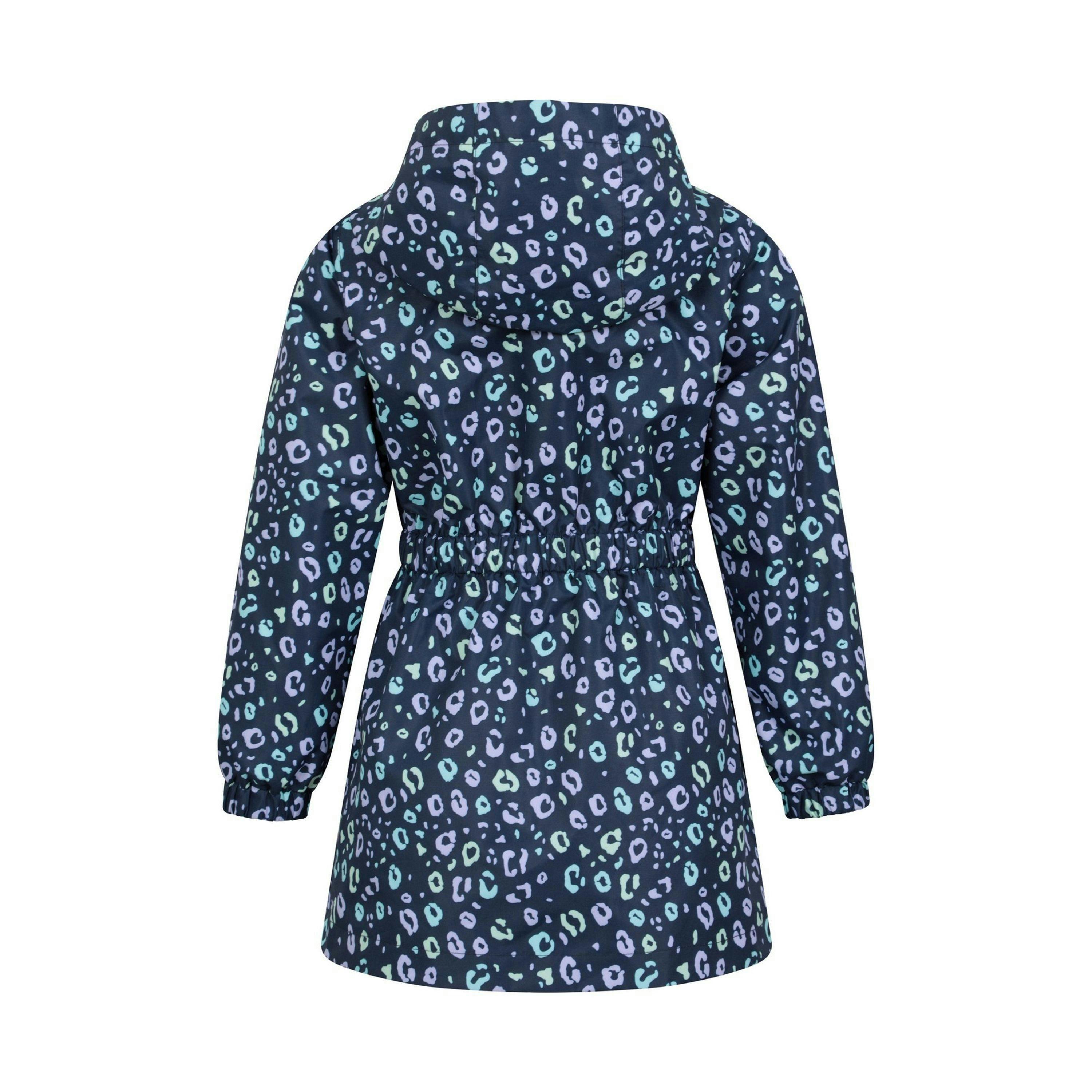 Mountain Warehouse Childrens/Kids Dale Leopard Print Lightweight Waterproof Jacket , view 2 of 4