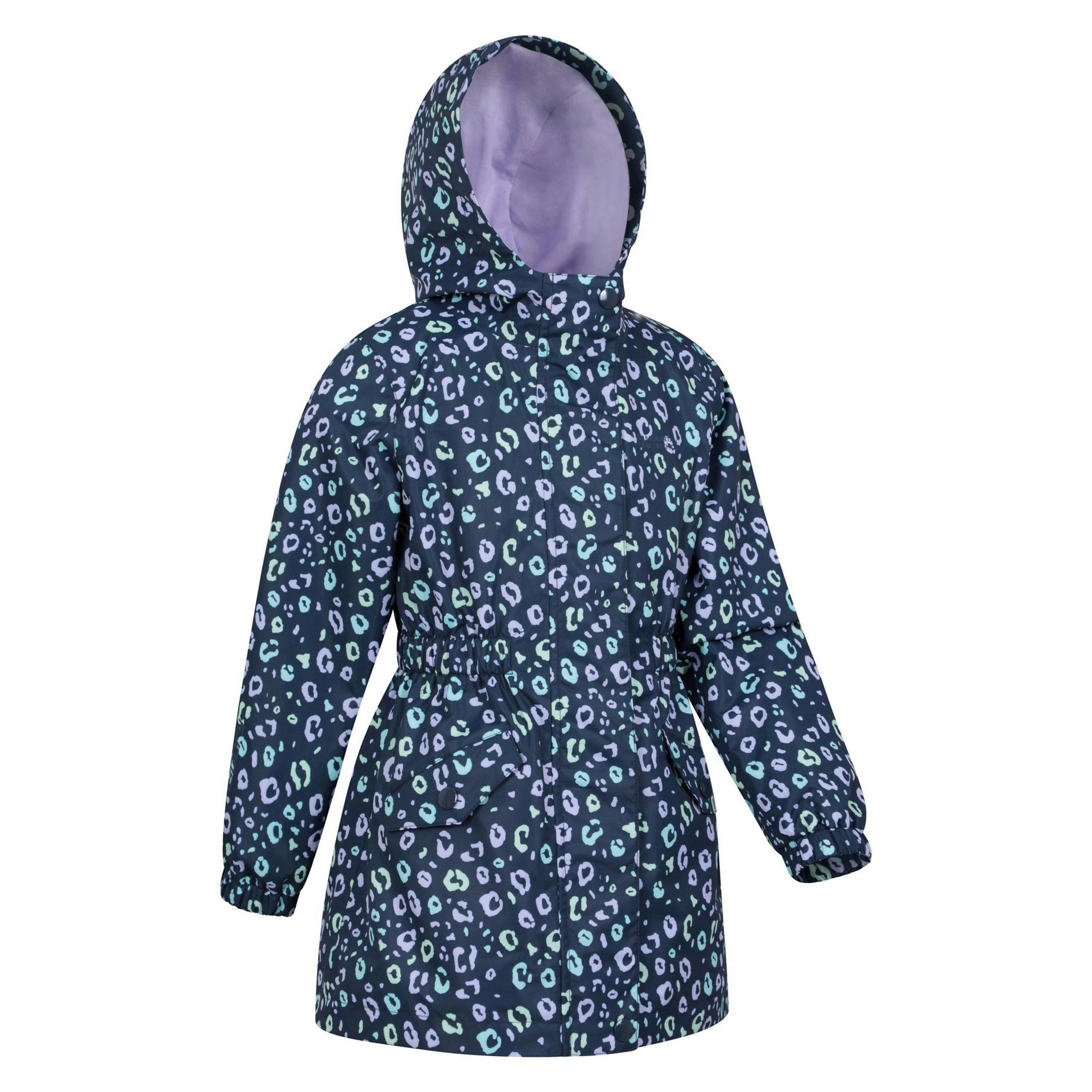 Mountain Warehouse Childrens/Kids Dale Leopard Print Lightweight Waterproof Jacket , view 3 of 4