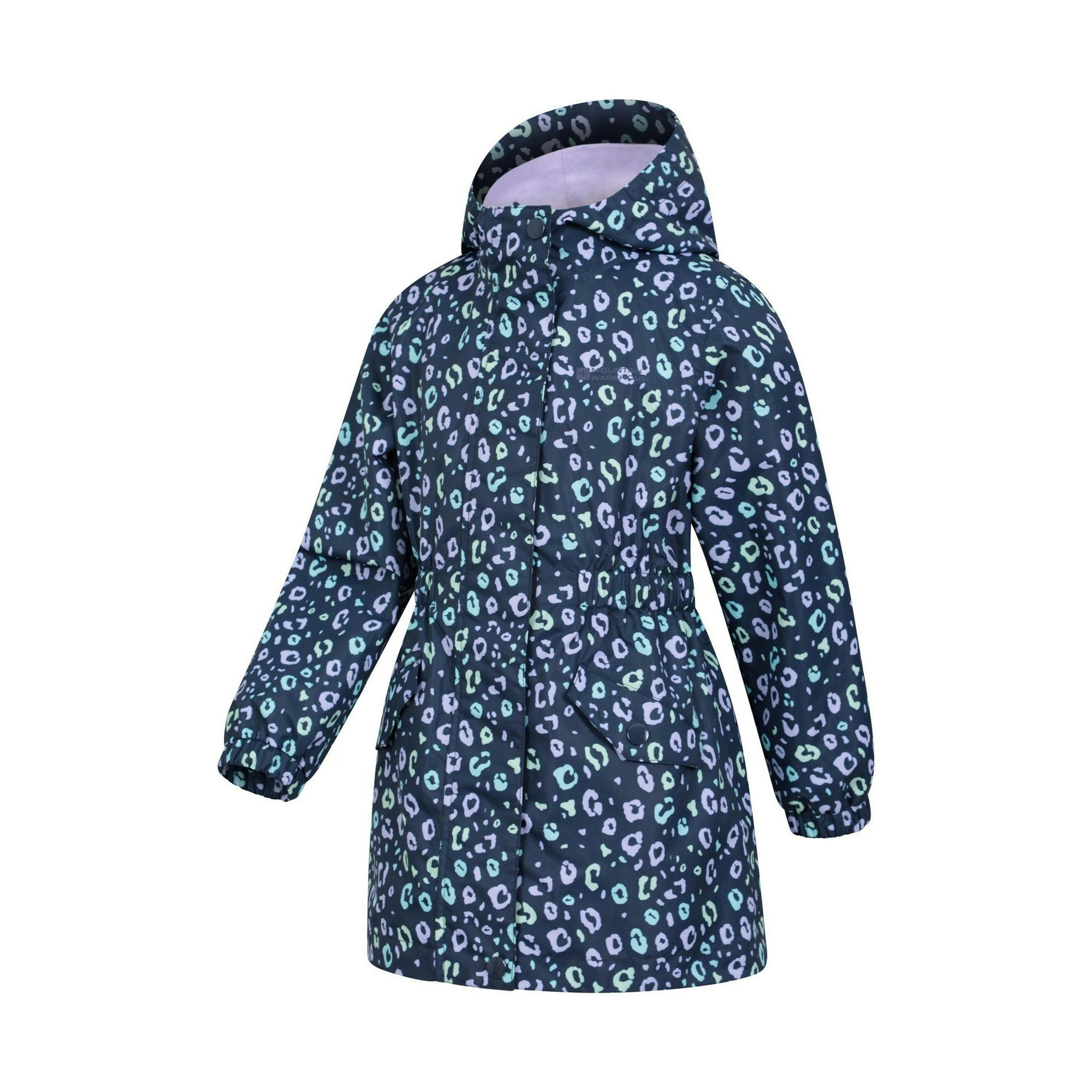 Mountain Warehouse Childrens/Kids Dale Leopard Print Lightweight Waterproof Jacket , view 4 of 4