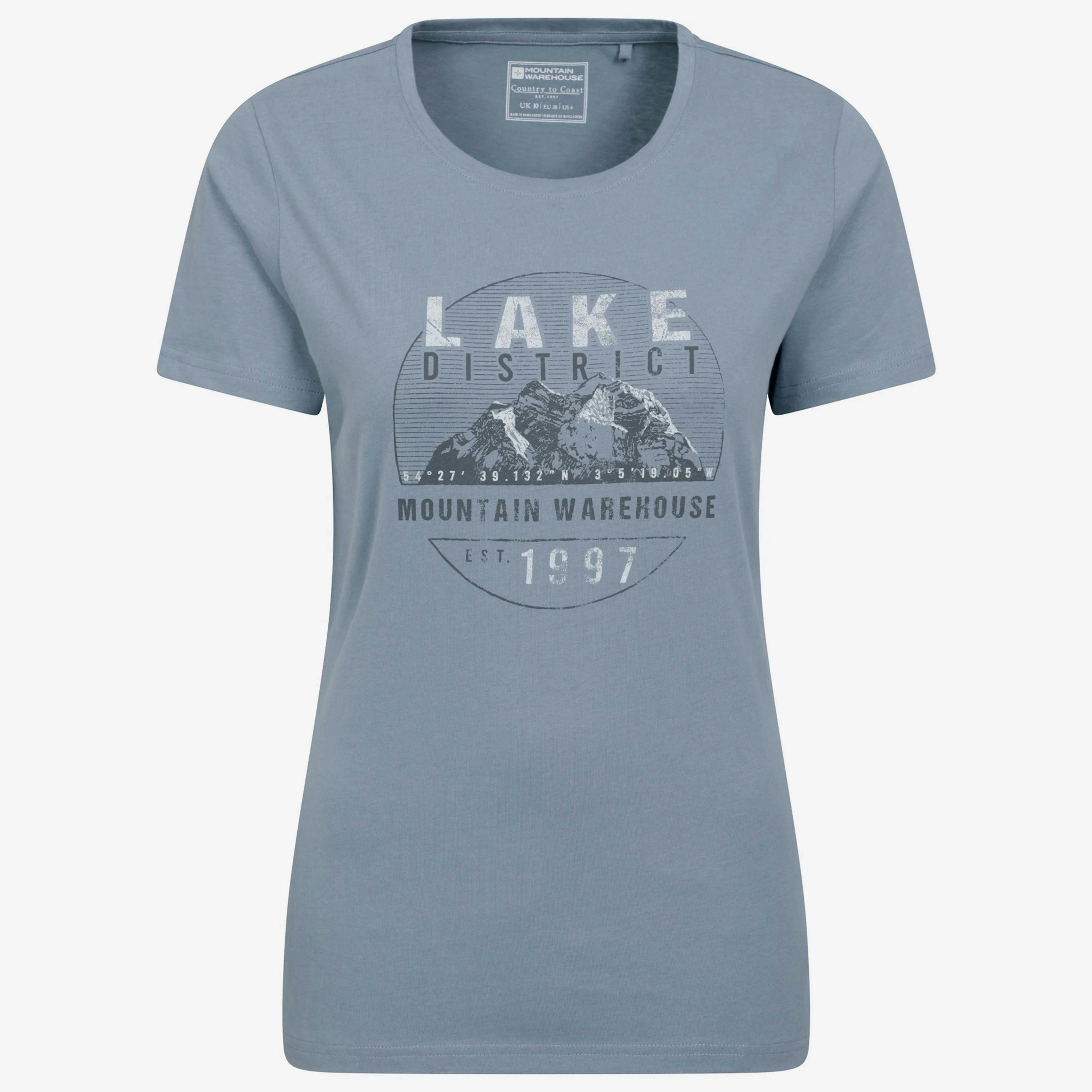 Mountain Warehouse Womens/Ladies Lake District Printed T-Shirt , view 1 of 3